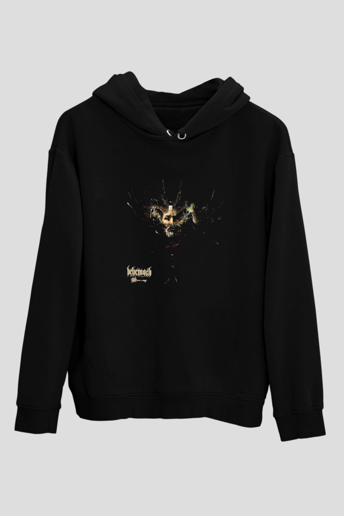 Behemoth Baskılı Unisex Siyah Hoodie
