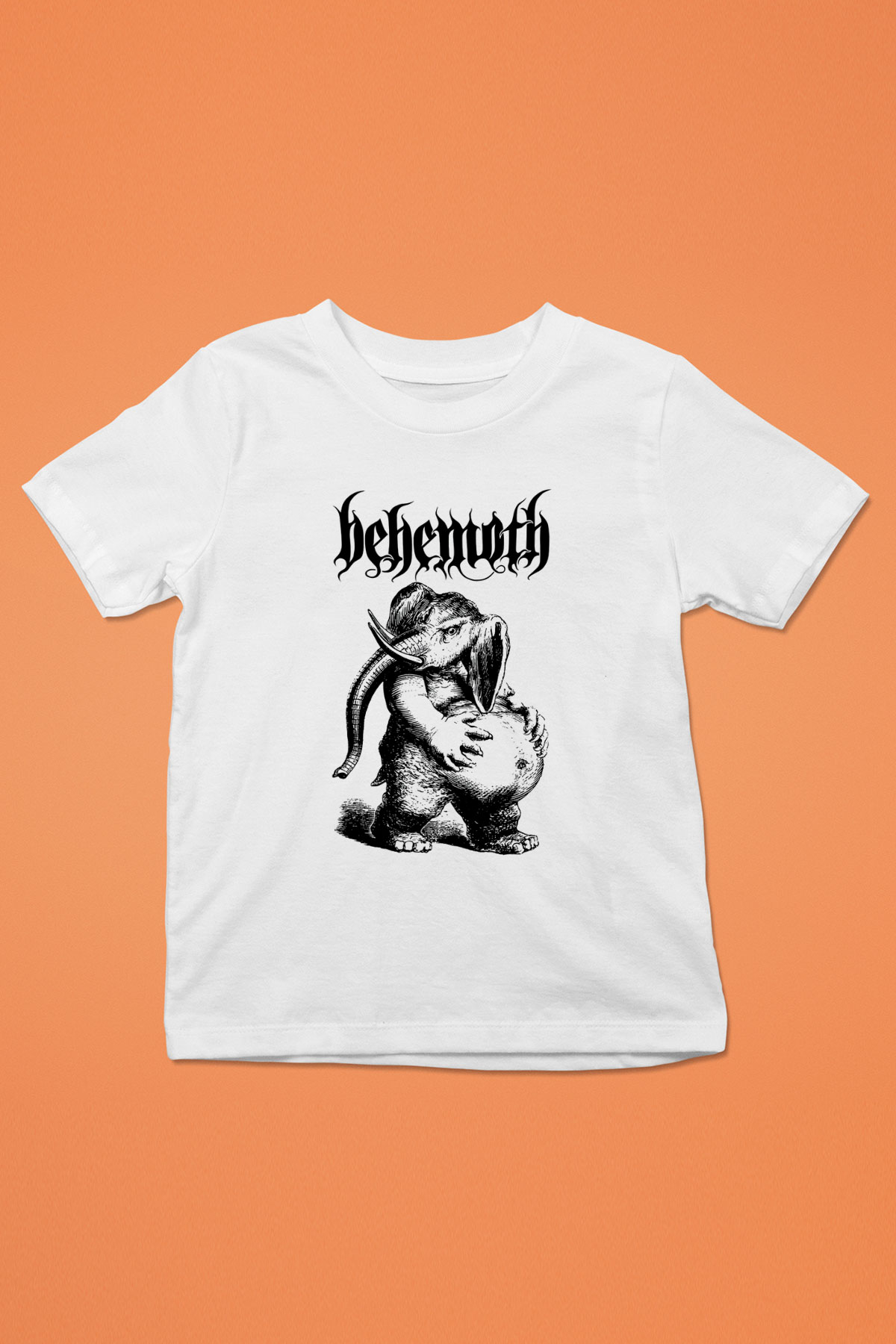 Behemoth Beyaz Unisex Çocuk Tişört
