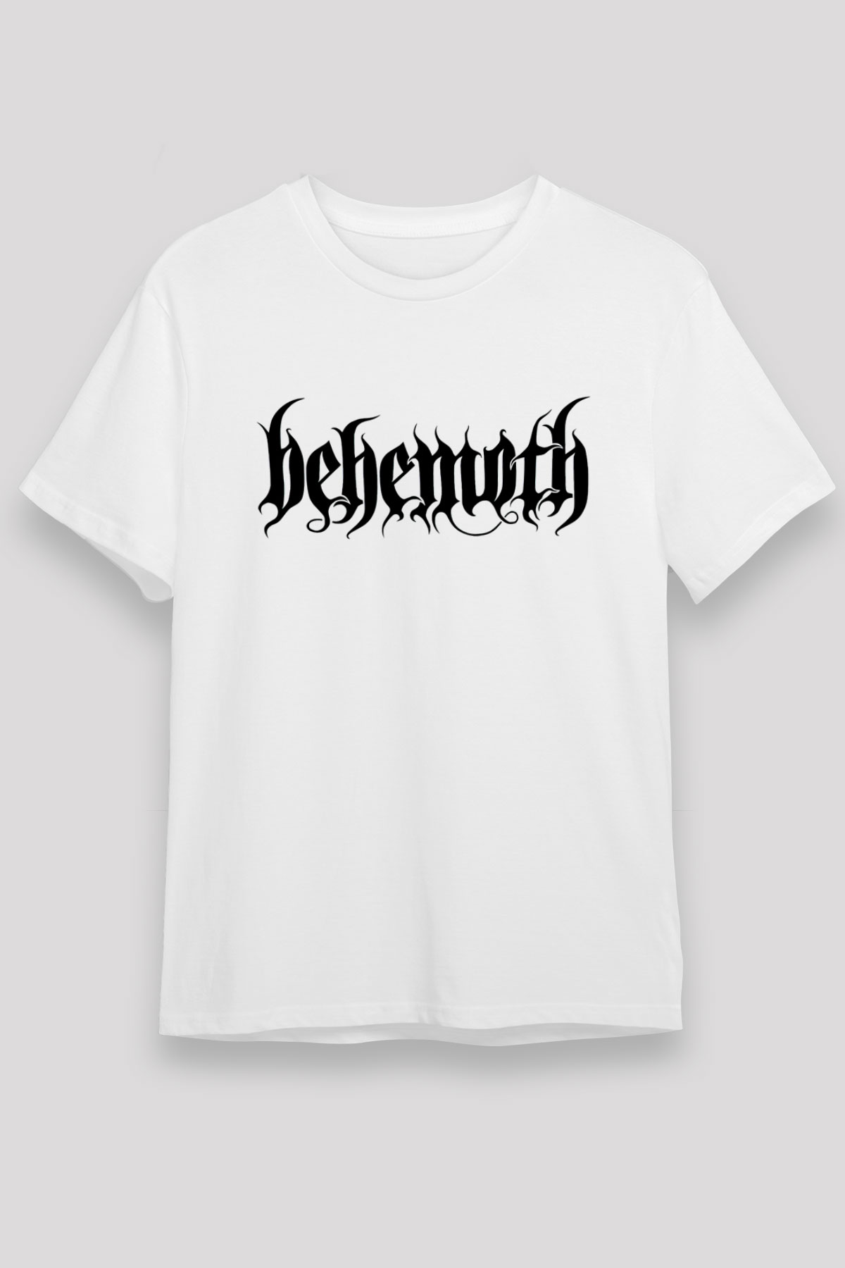 Behemoth Beyaz Unisex Tişört T-Shirt - TişörtFabrikası