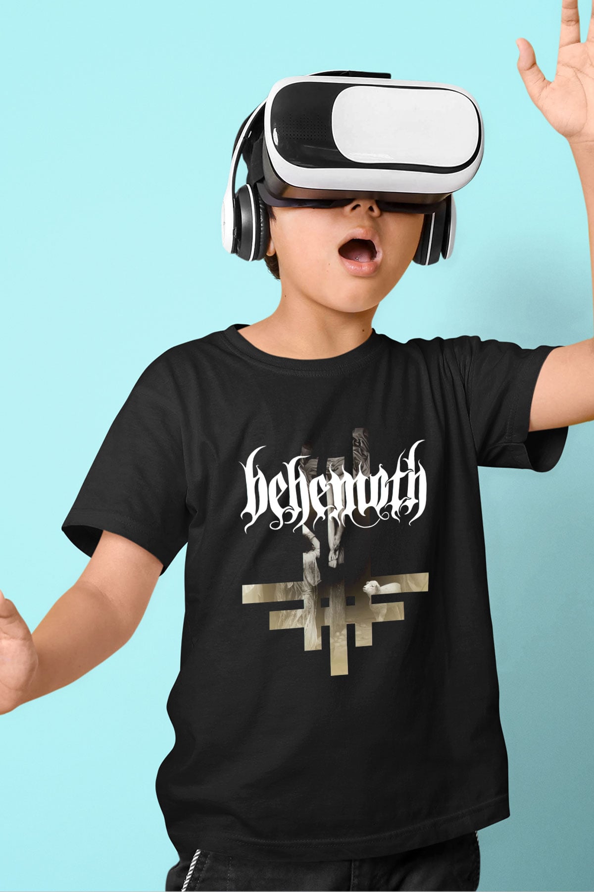 Behemoth Siyah Unisex Çocuk Tişört
