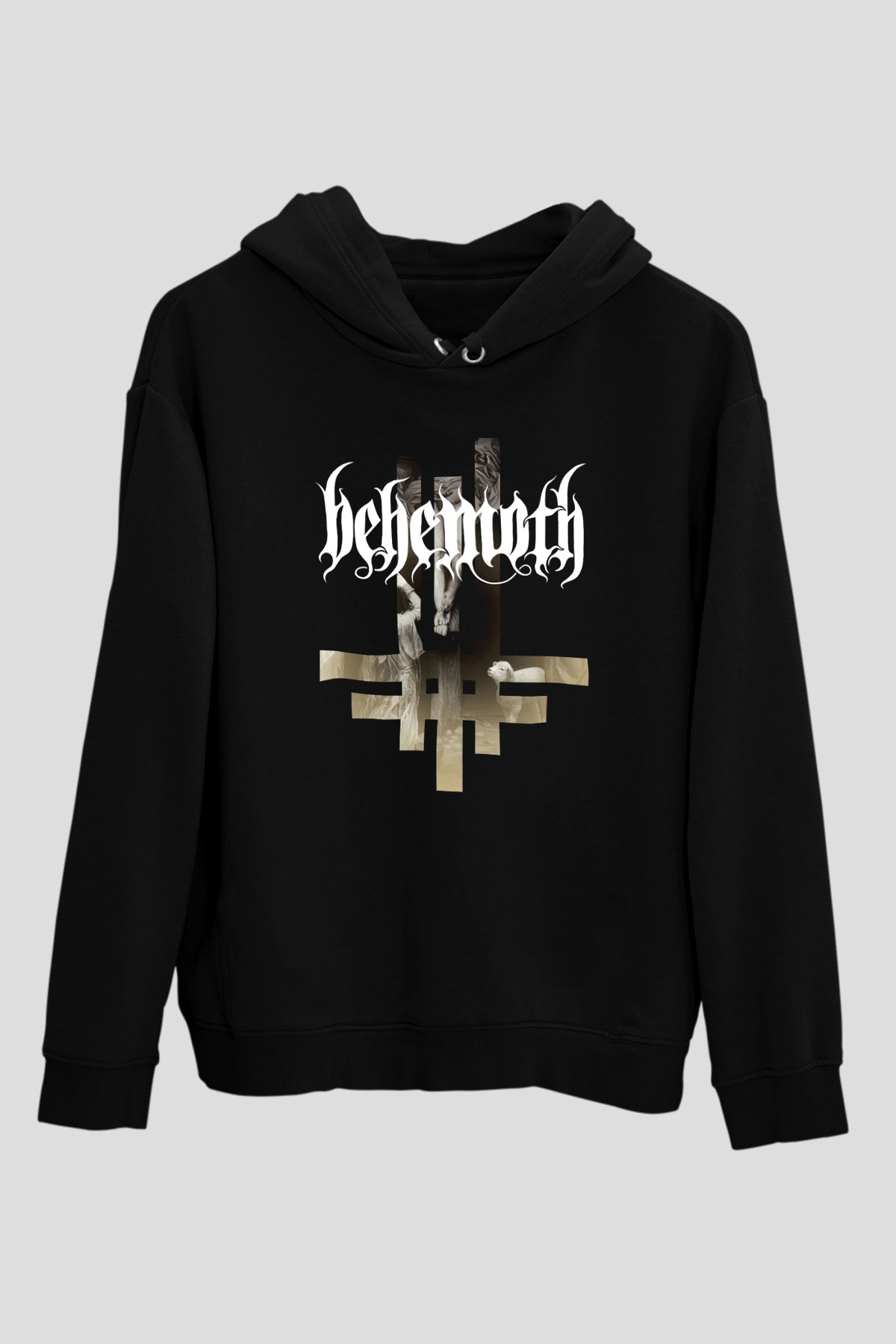 Behemoth Siyah Unisex Kapüşonlu Sweatshirt