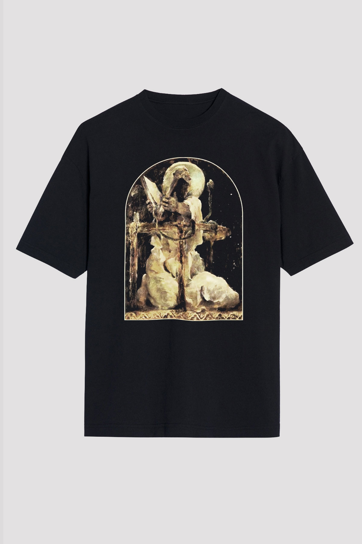 Behemoth Siyah Unisex Oversize Tişört T-Shirt