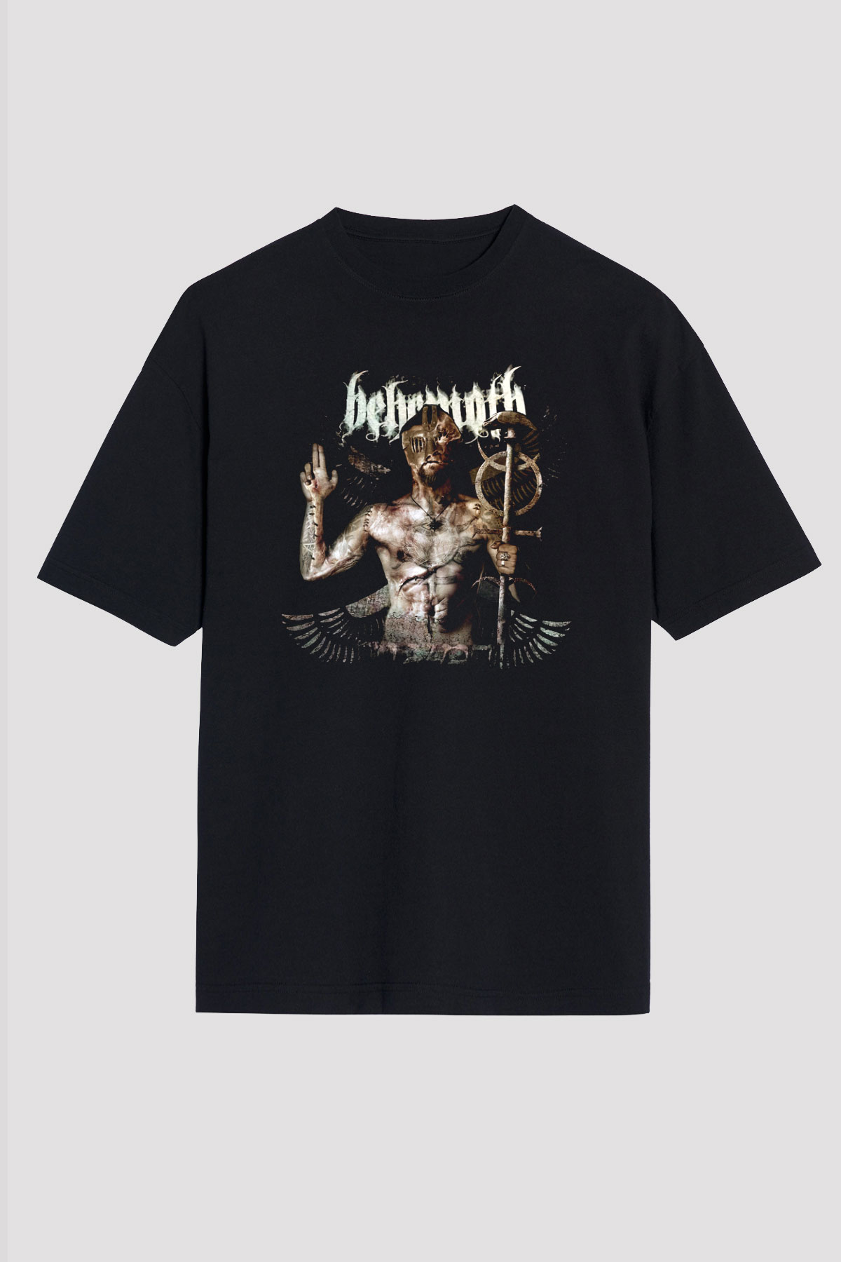 Behemoth Siyah Unisex Oversize Tişört T-Shirt