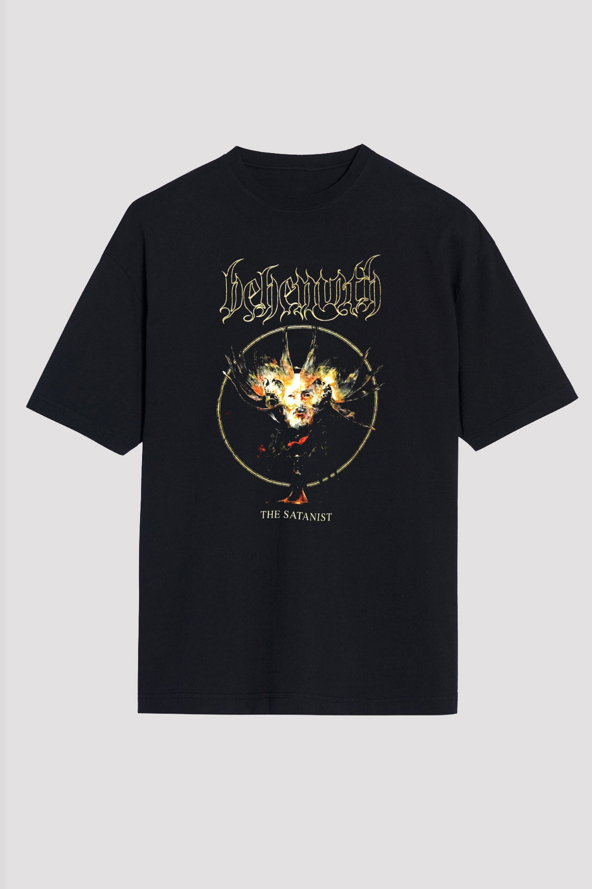 Behemoth Siyah Unisex Oversize Tişört T-Shirt