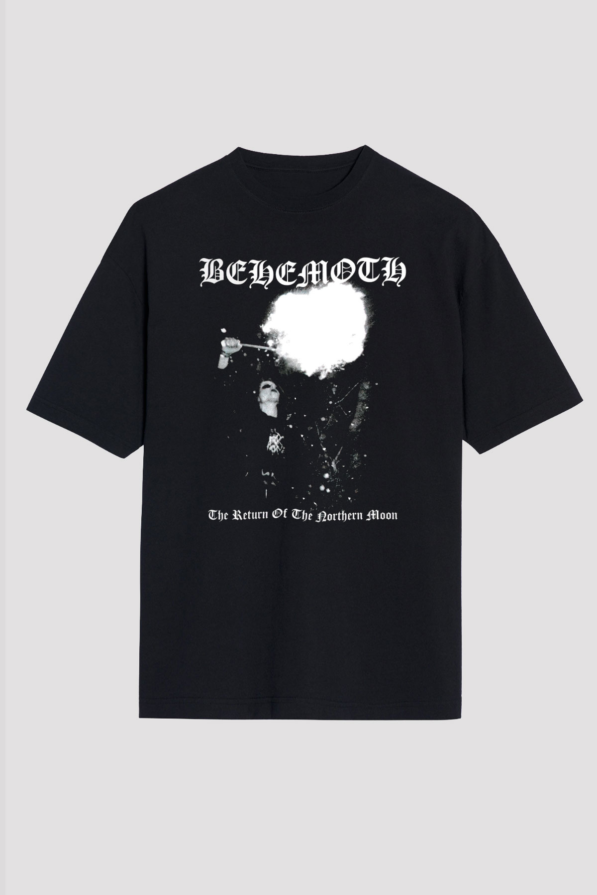 Behemoth Siyah Unisex Oversize Tişört T-Shirt