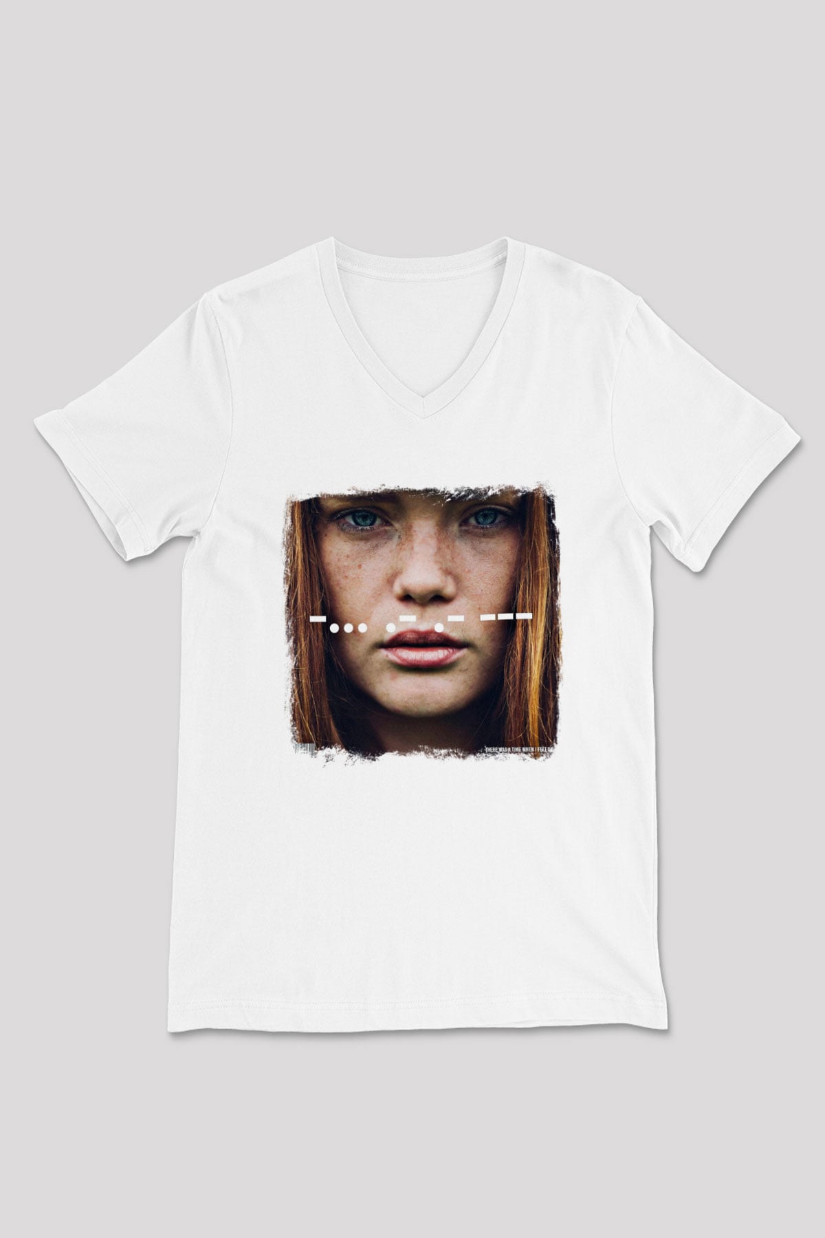 Being as an Ocean Baskılı Unisex Beyaz V Yaka Tişört
