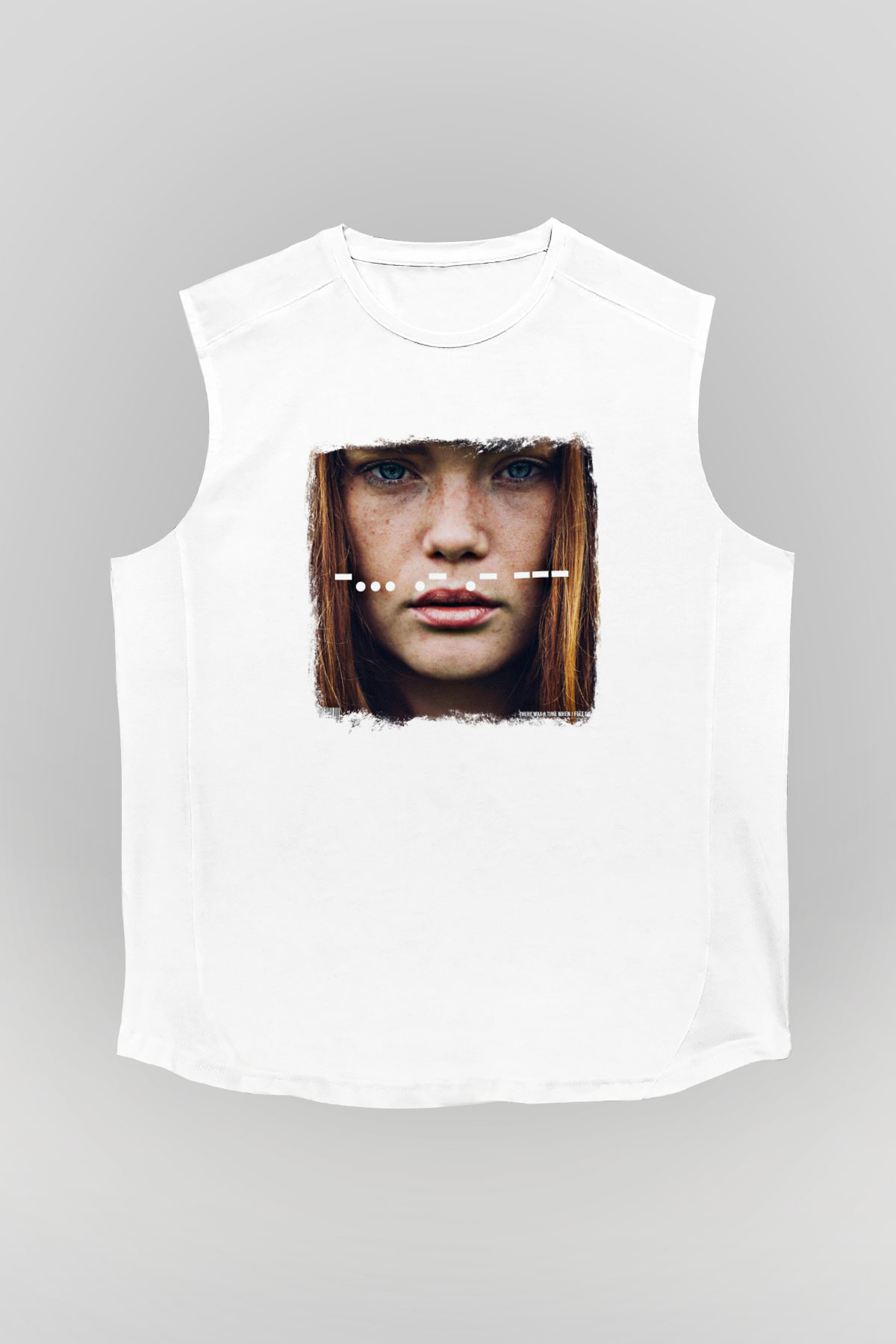 Being as an Ocean Baskılı Unisex Beyaz Kolsuz Tişört