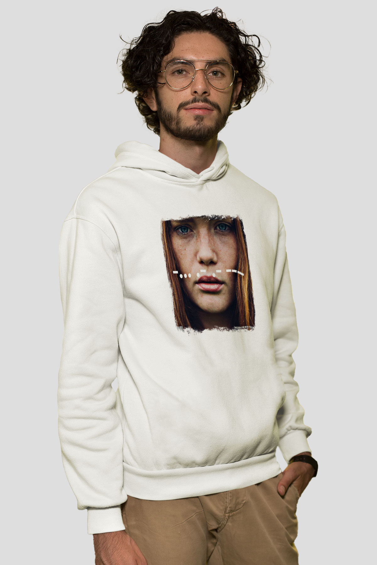Being as an Ocean Baskılı Unisex Beyaz Hoodie