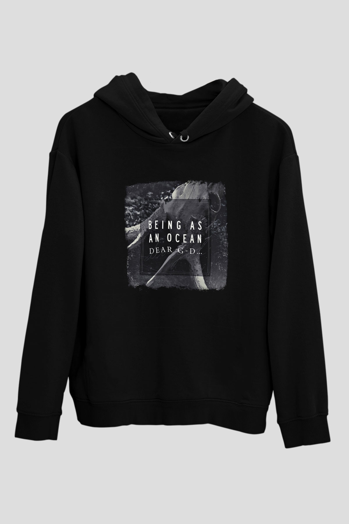 Being as an Ocean Baskılı Unisex Siyah Hoodie