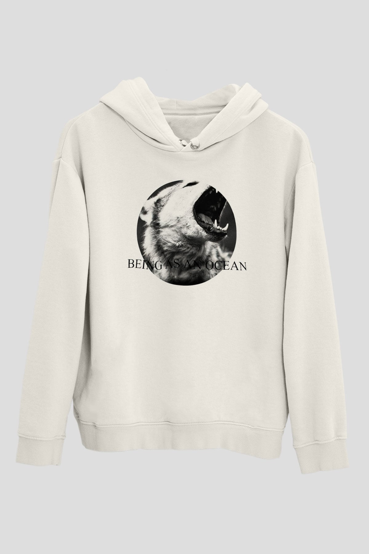 Being as an Ocean Beyaz Unisex Kapüşonlu Sweatshirt