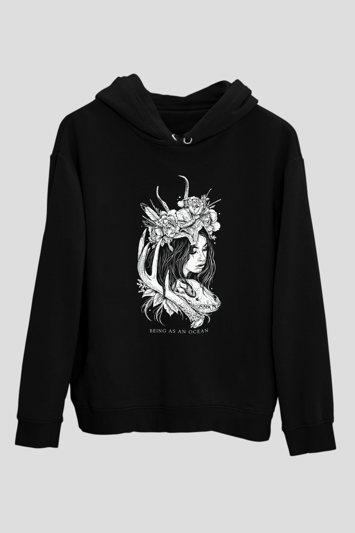 Being as an Ocean Siyah Unisex Kapüşonlu Sweatshirt