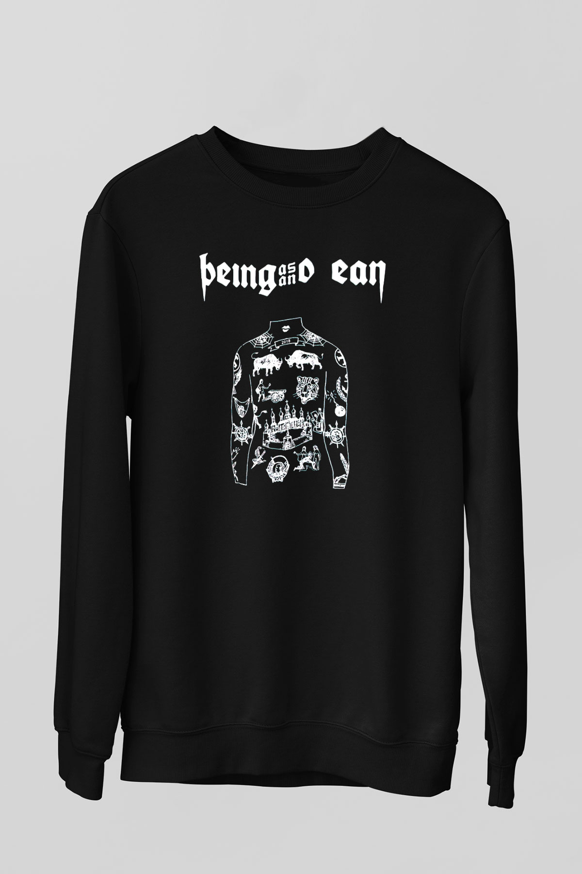 Being as an Ocean Siyah Unisex Sweatshirt