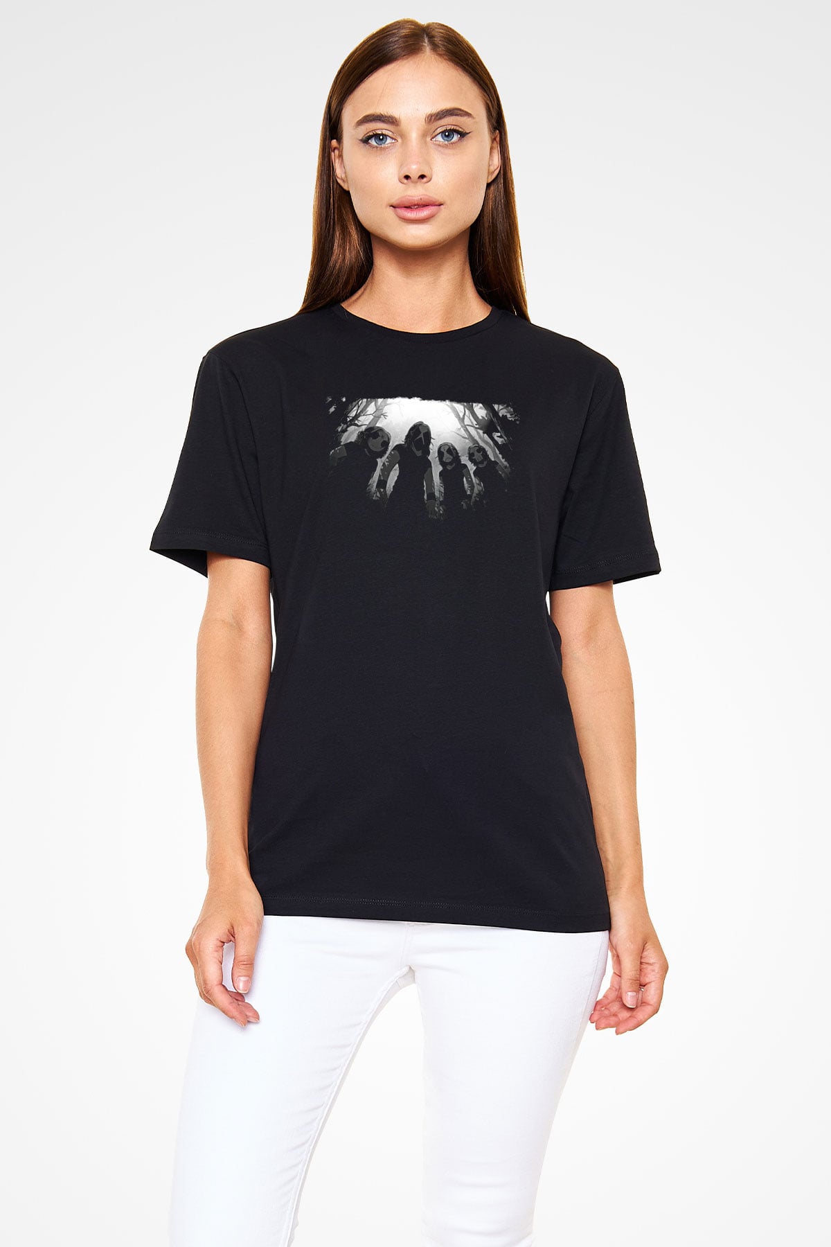 Belzebubs Baskılı Unisex Siyah Tişört - Tshirt