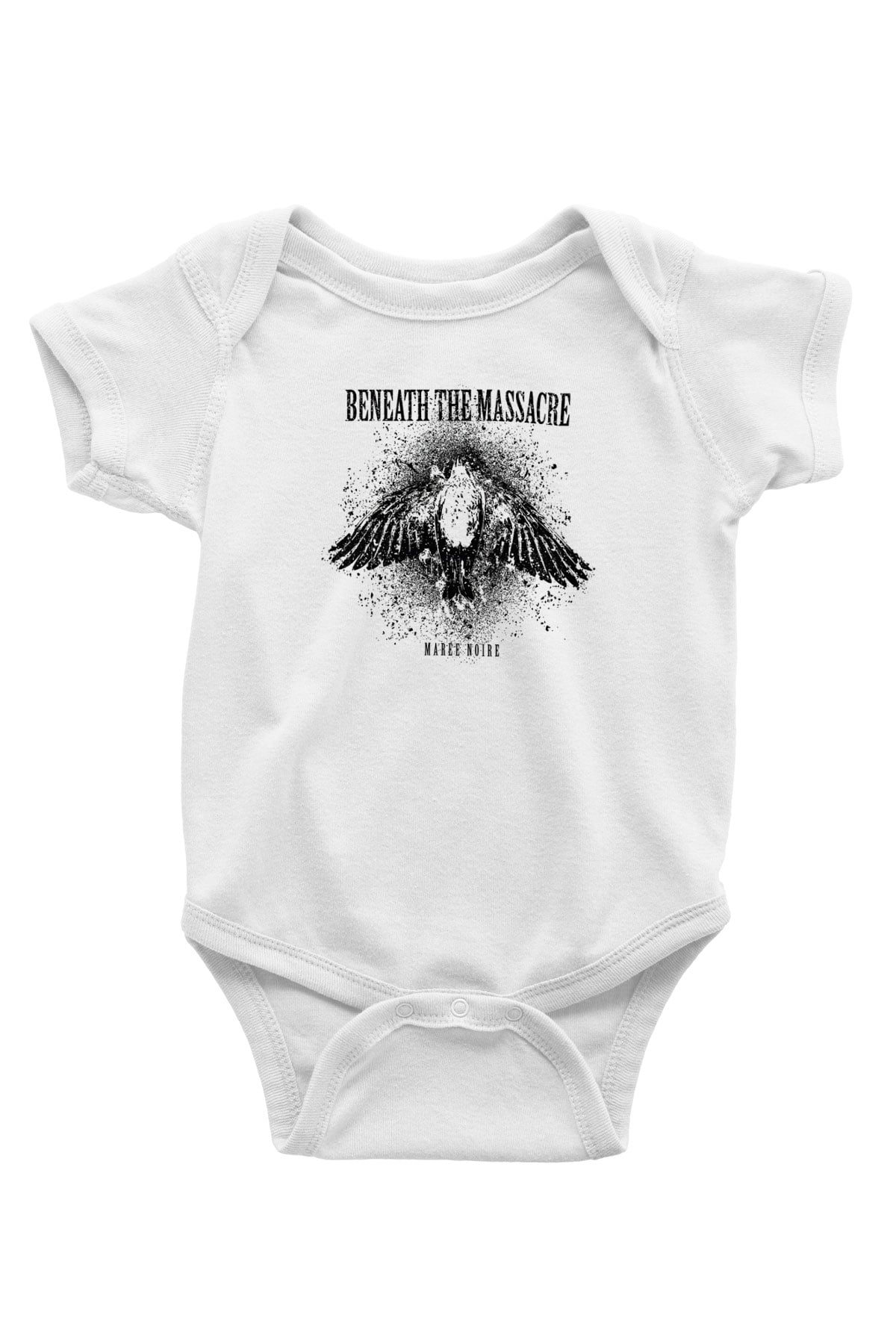 Beneath the Massacre Baskılı Unisex Beyaz Bebek Body - Zıbın