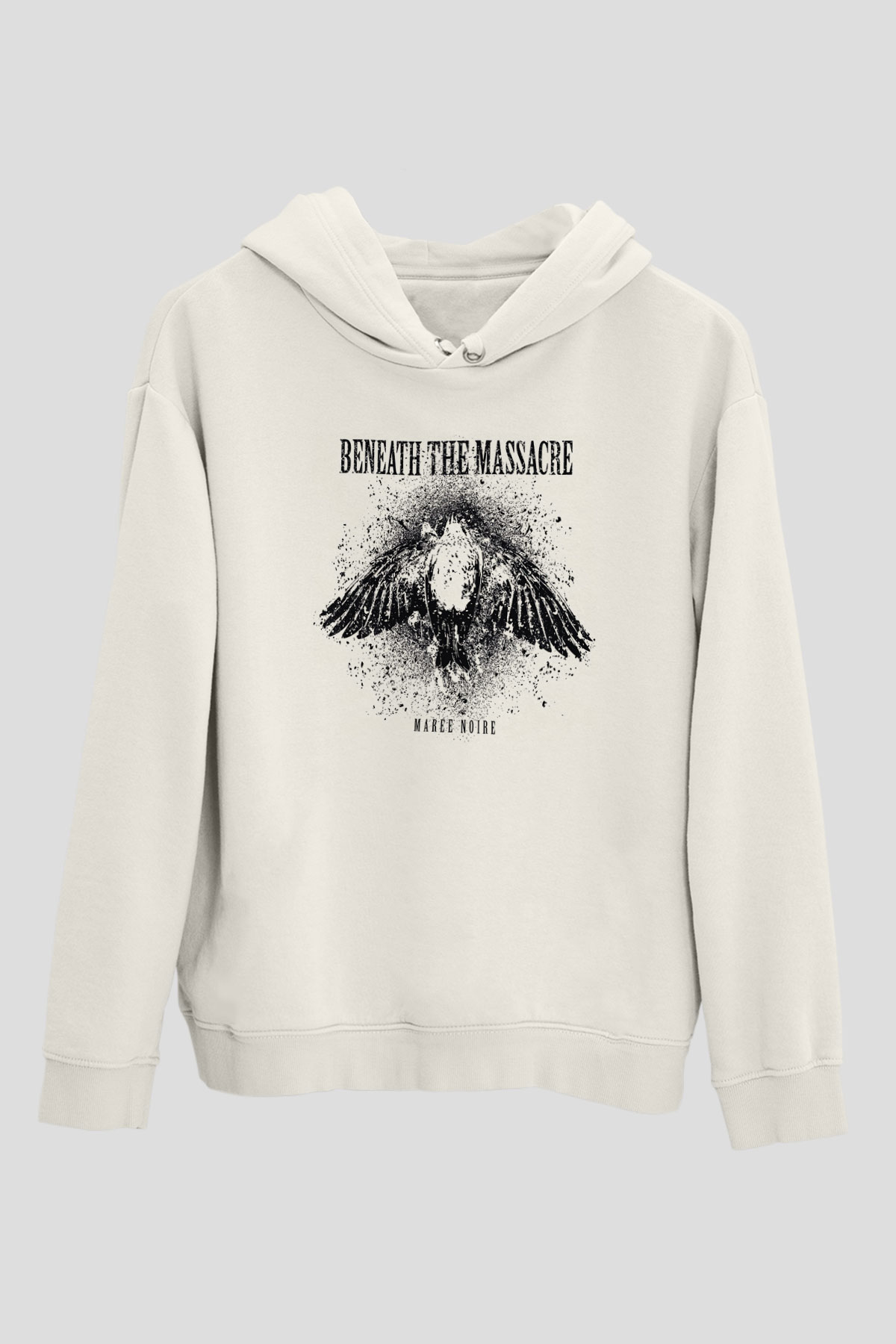Beneath the Massacre Beyaz Unisex Kapüşonlu Sweatshirt