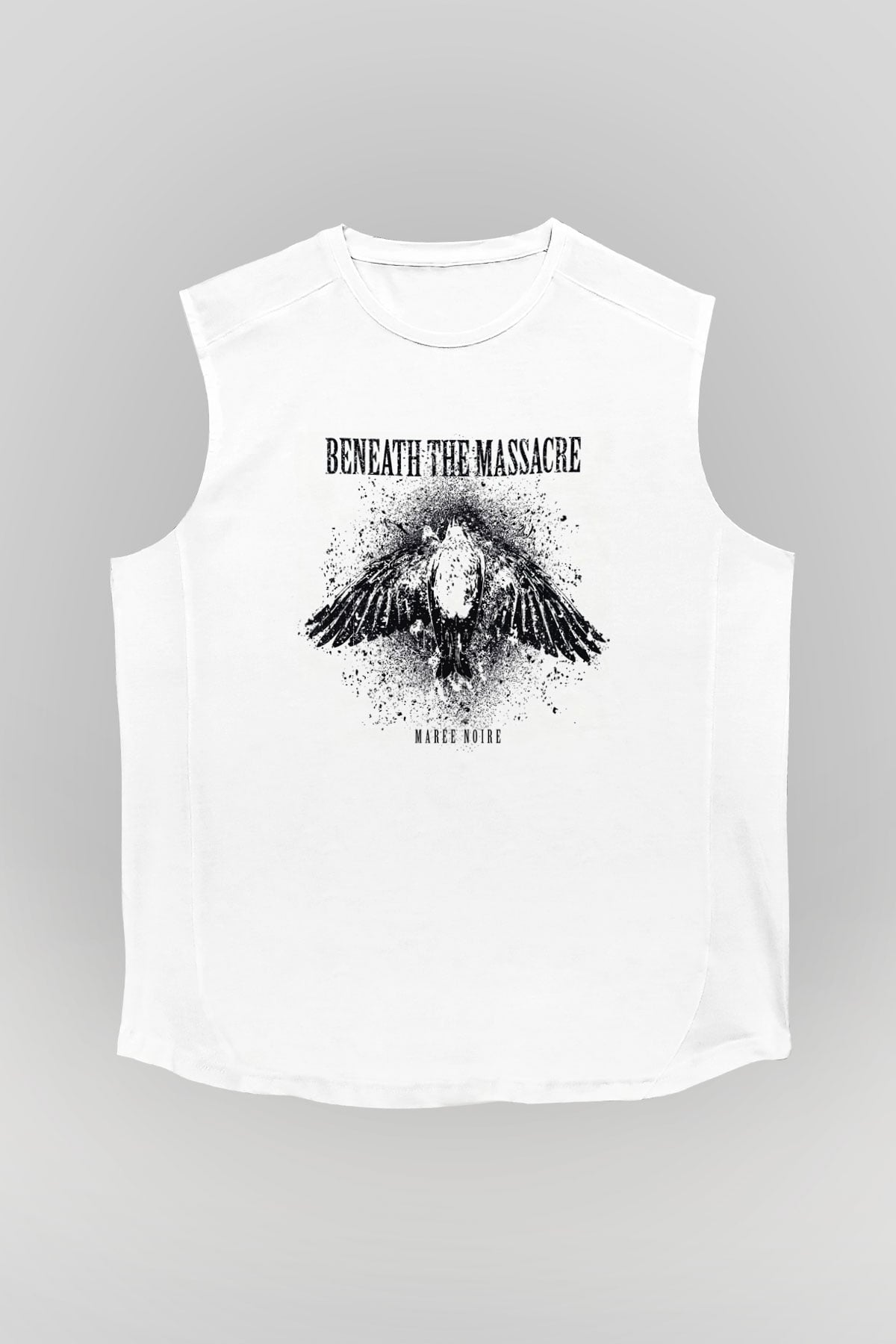 Beneath the Massacre Beyaz Unisex Kolsuz Tişört