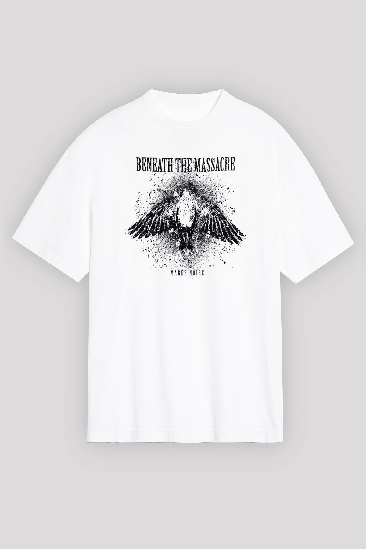 Beneath the Massacre Beyaz Unisex Tişört T-Shirt - TişörtFabrikası