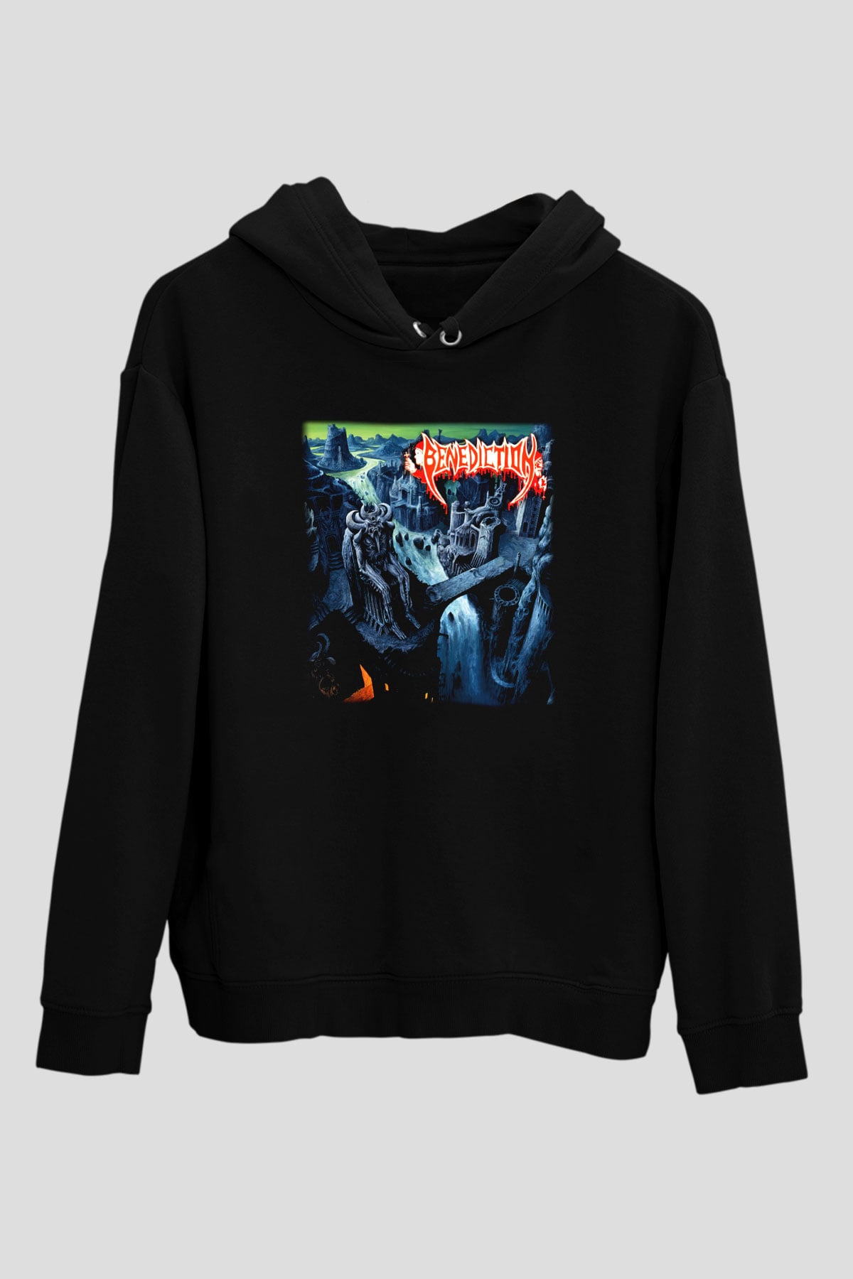 Benediction Siyah Unisex Hoodie