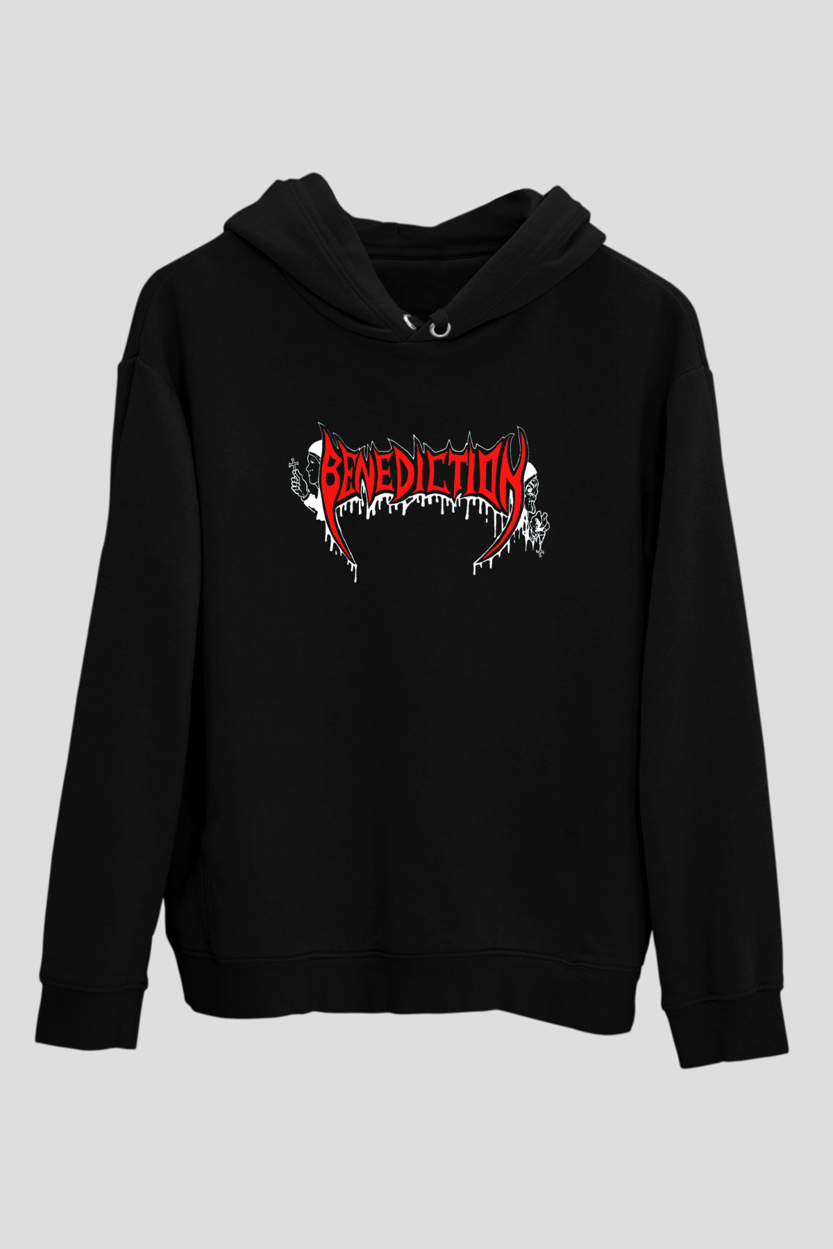 Benediction Siyah Unisex Hoodie