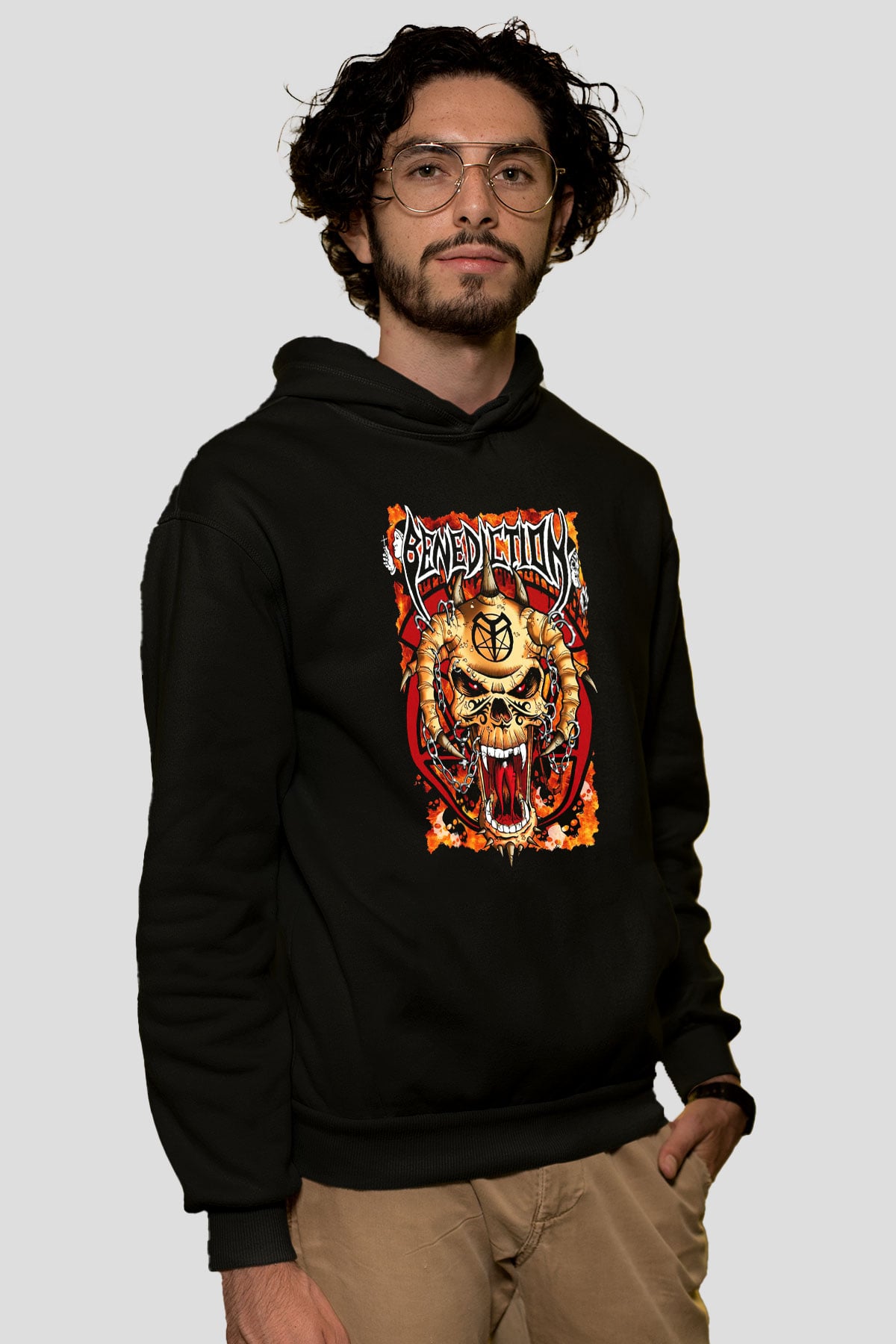 Benediction Siyah Unisex Hoodie