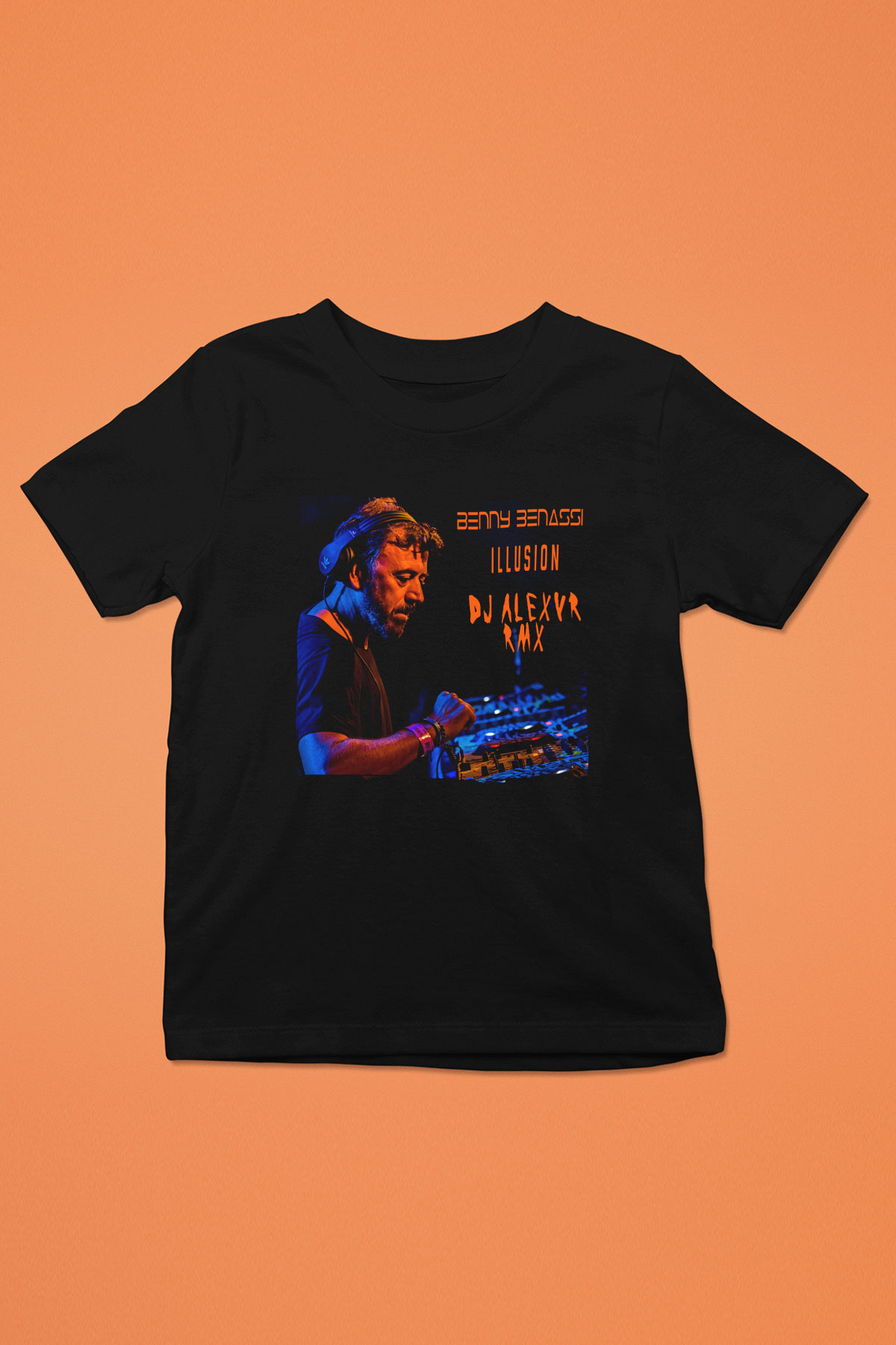 Benny Benassi Siyah Unisex Çocuk Tişört