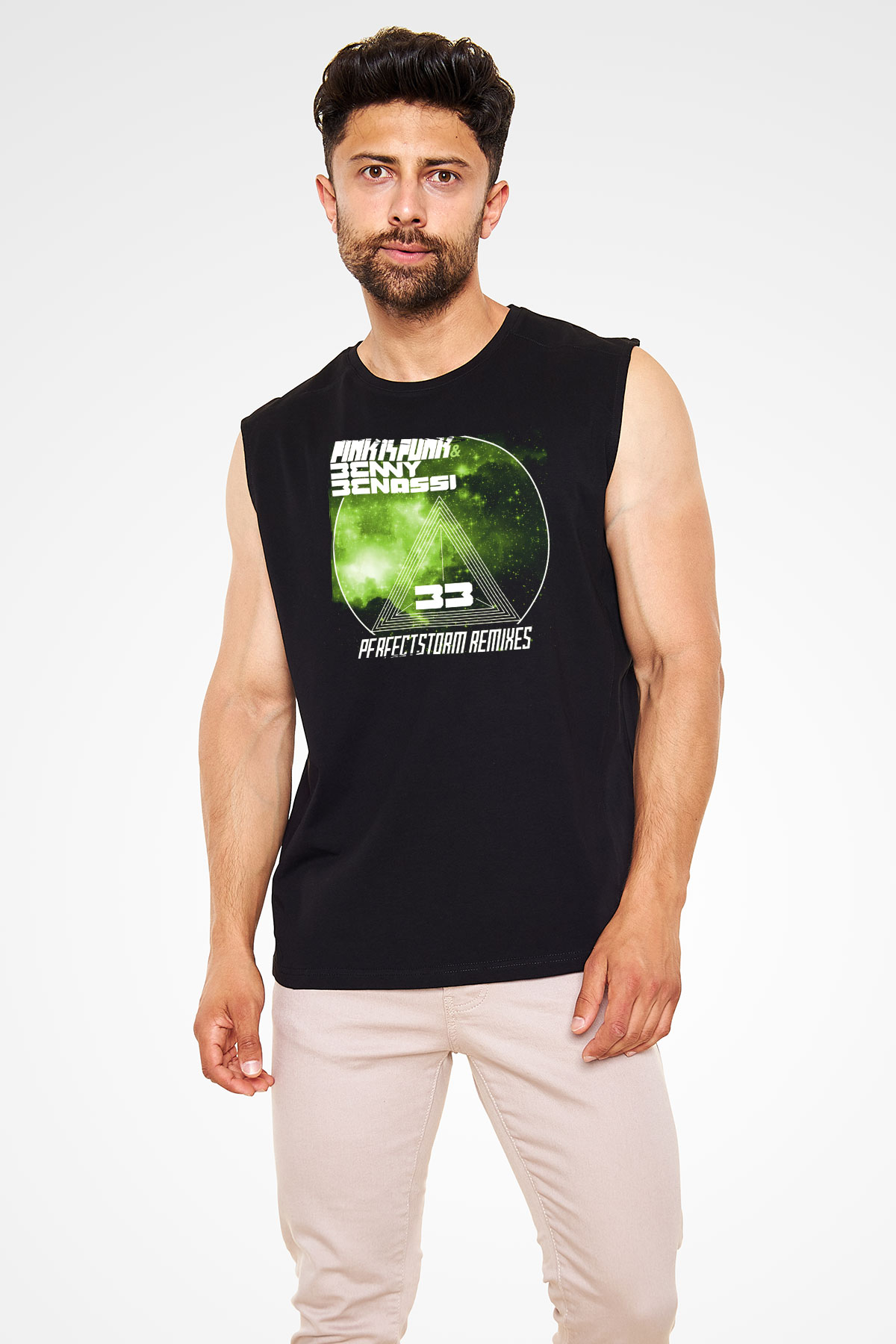 Benny Benassi Siyah Unisex Kolsuz Tişört