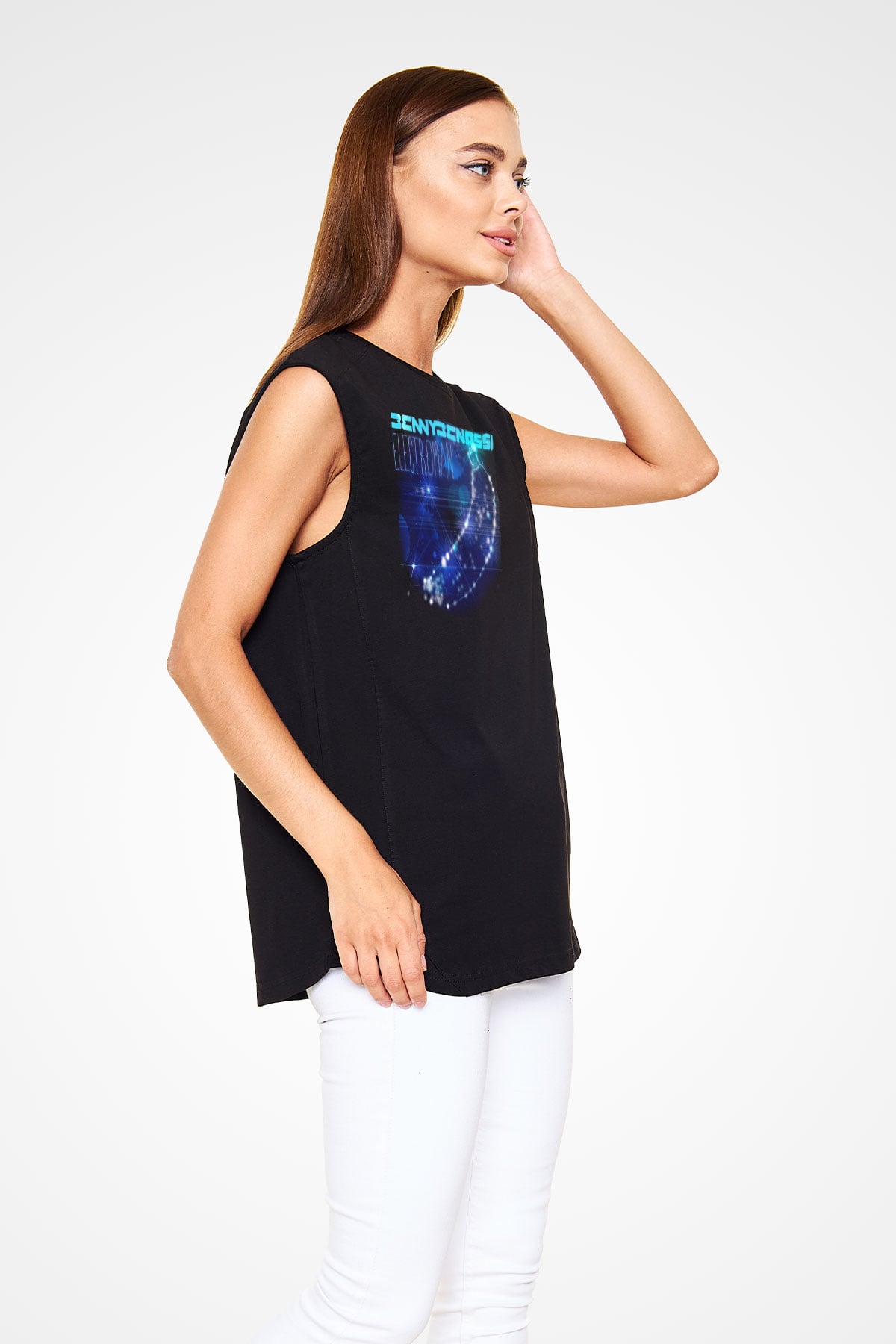 Benny Benassi Siyah Unisex Kolsuz Tişört