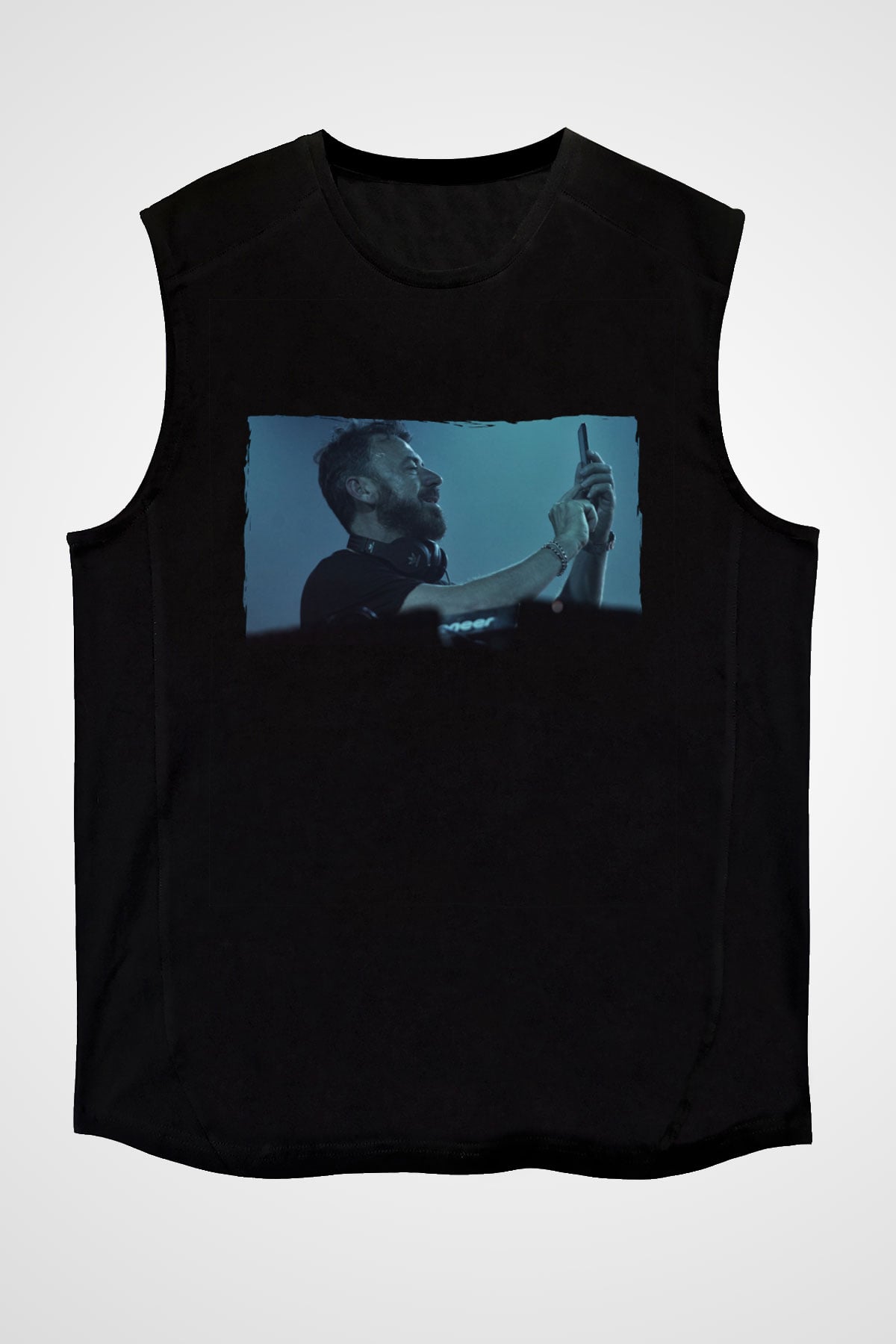 Benny Benassi Siyah Unisex Kolsuz Tişört