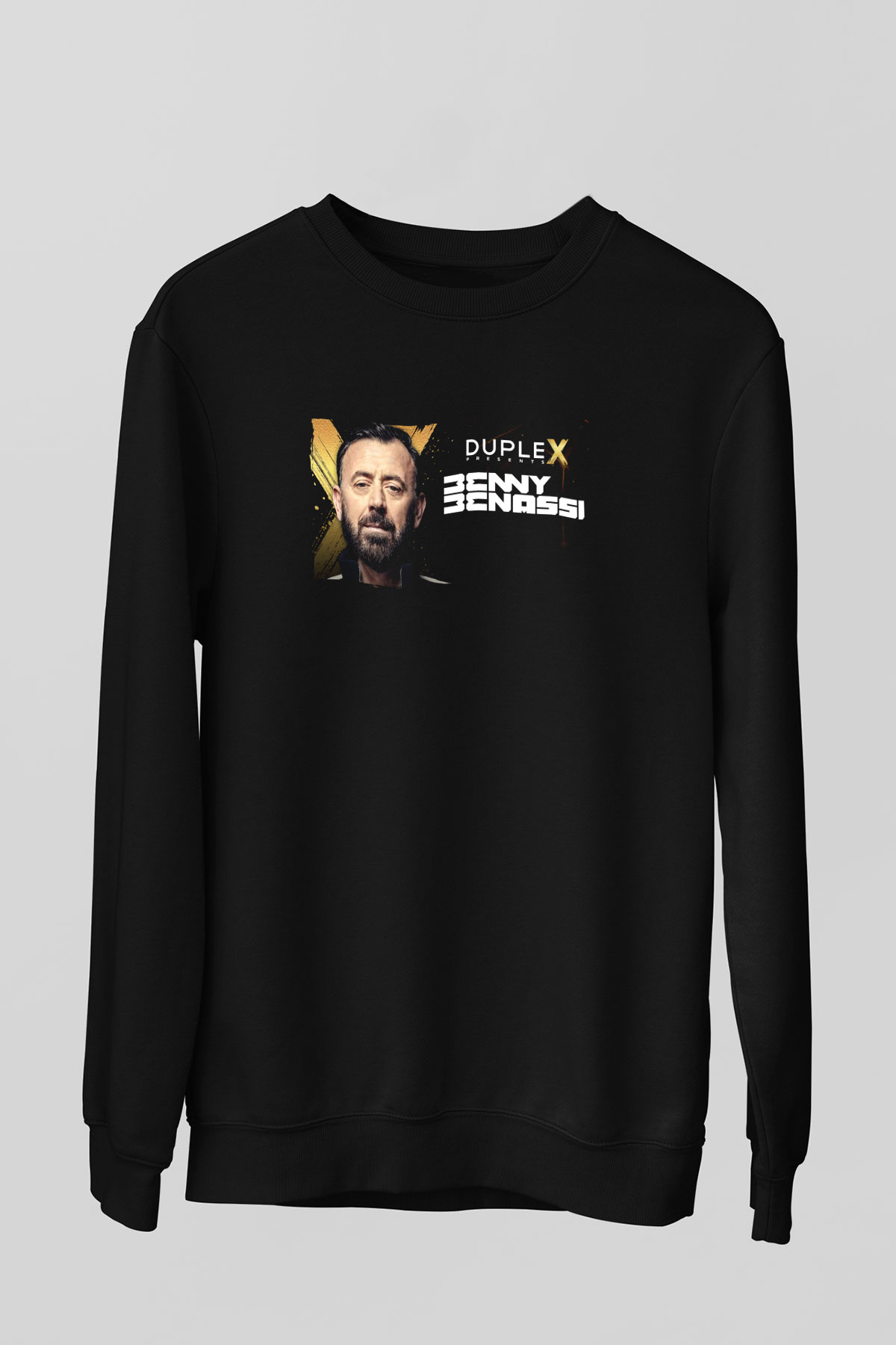 Benny Benassi Siyah Unisex Sweatshirt