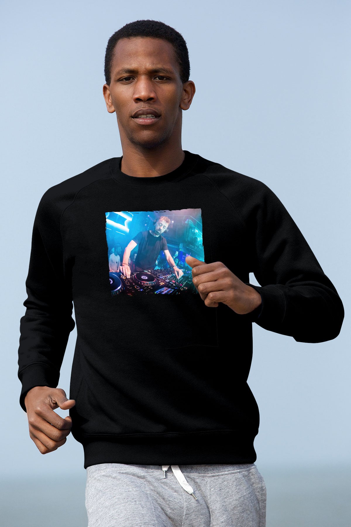 Benny Benassi Siyah Unisex Sweatshirt