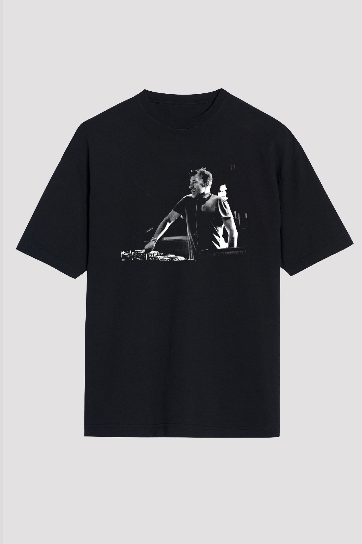 Benny Benassi Siyah Oversize Tişört Oversize T-shirt - TişörtFabrikası