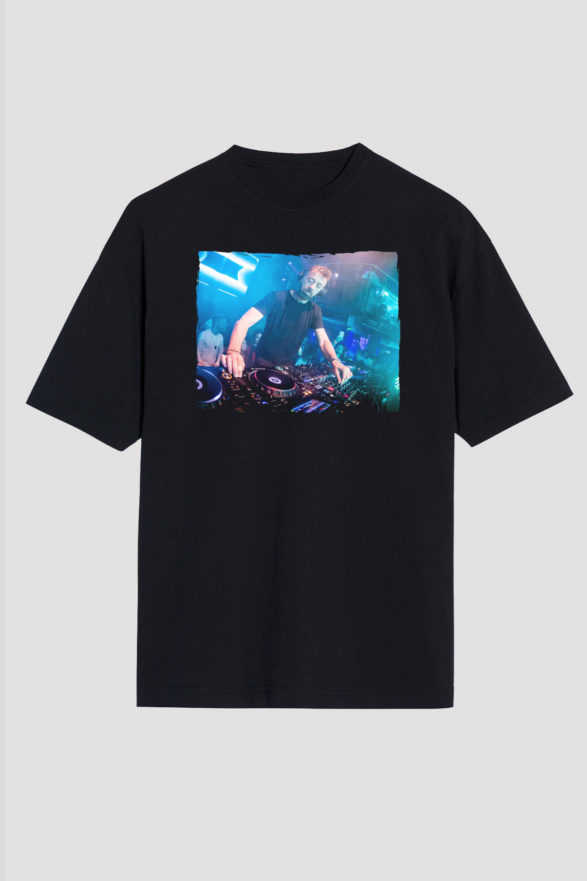 Benny Benassi Siyah Oversize Tişört Oversize T-shirt - TişörtFabrikası