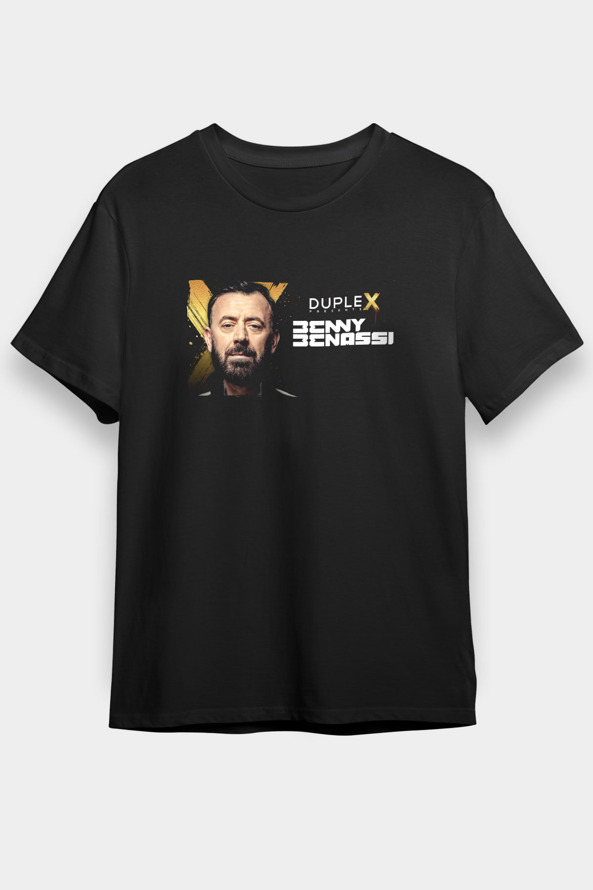 Benny Benassi Siyah Unisex Tişört T-Shirt - TişörtFabrikası