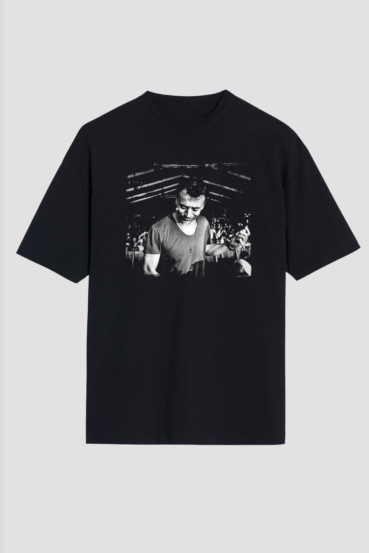 Benny Benassi Siyah Oversize Tişört Oversize T-shirt - TişörtFabrikası