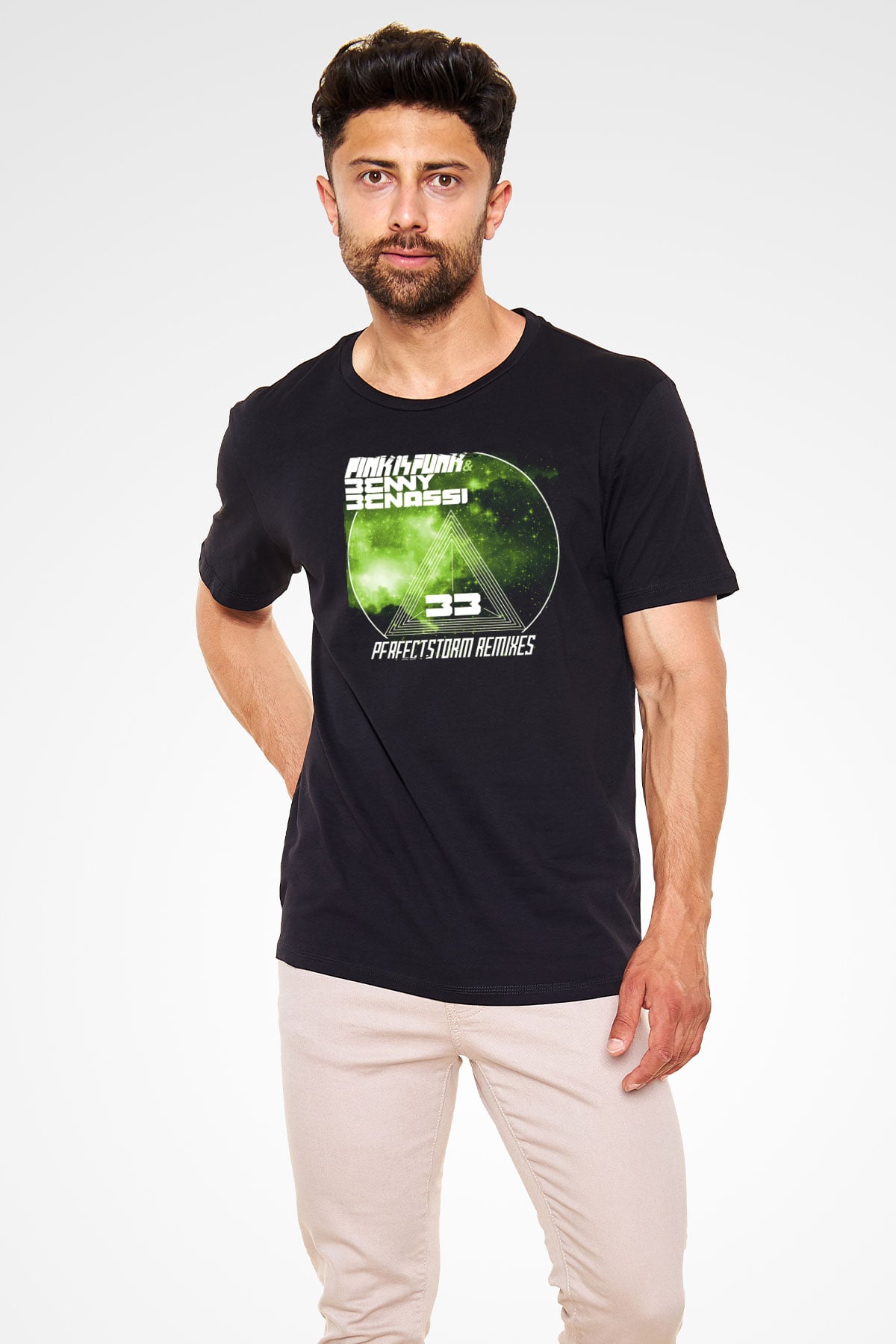 Benny Benassi Siyah Unisex Tişört T-Shirt - TişörtFabrikası