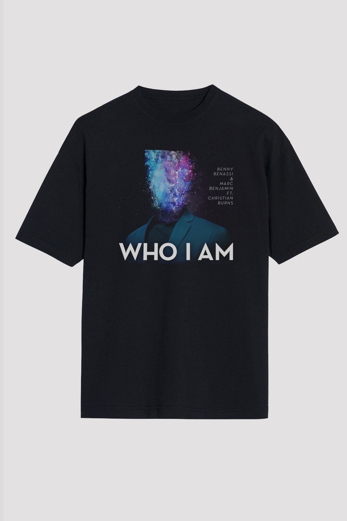 Benny Benassi Siyah Oversize Tişört Oversize T-shirt - TişörtFabrikası