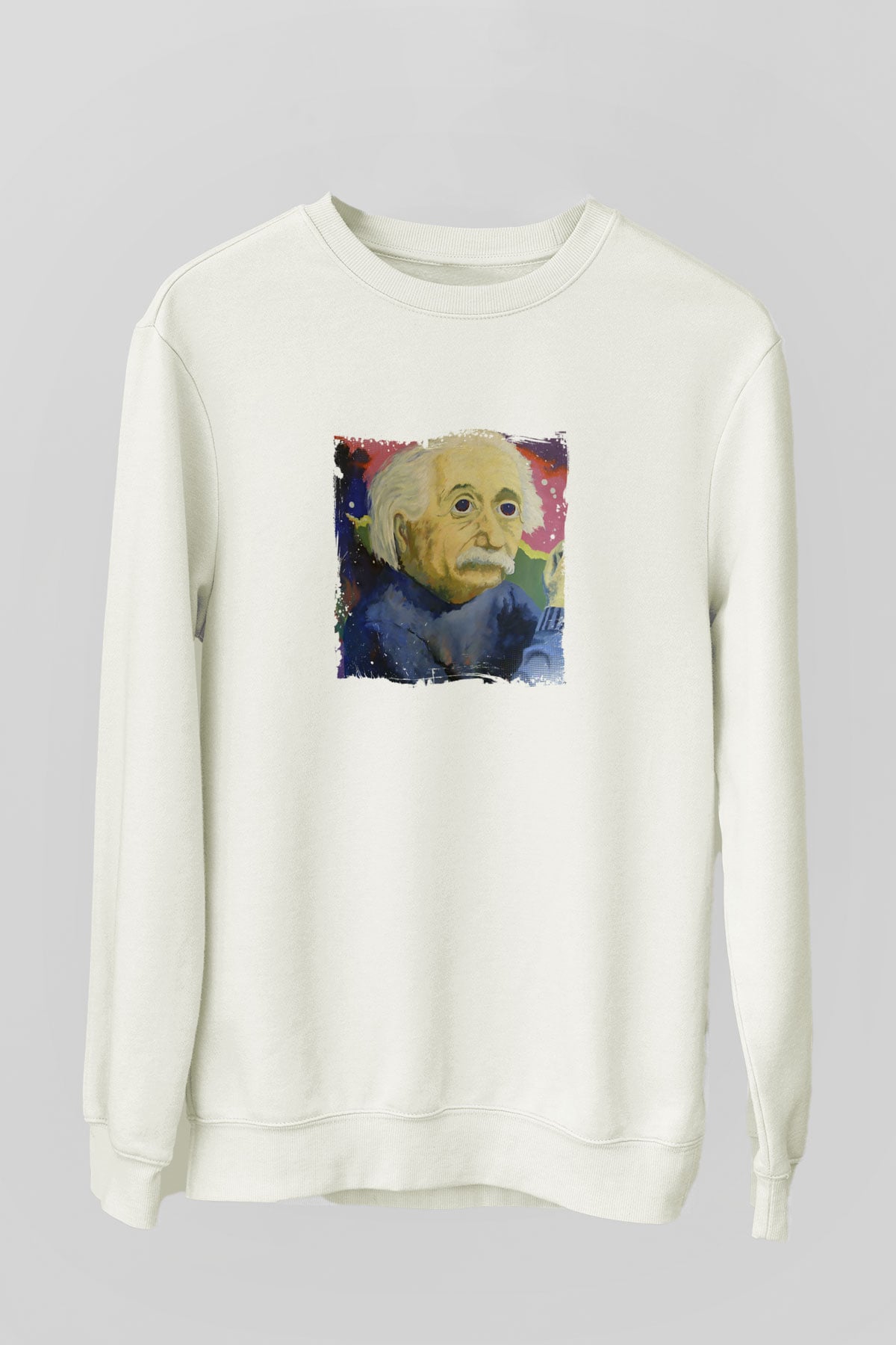 Benny BenassiBaskılı Beyaz Sweatshirt