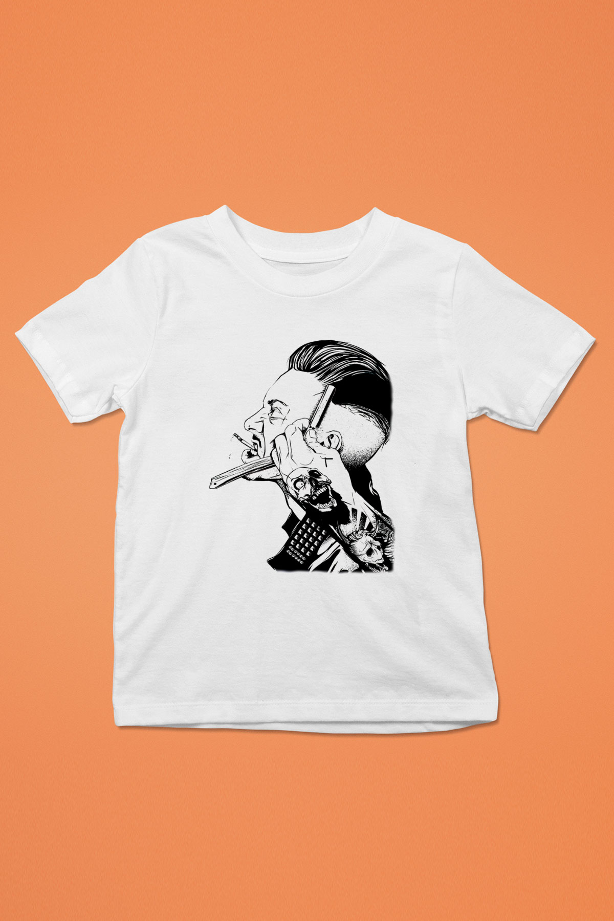 Berber Baskılı Beyaz Unisex Çocuk Tişört