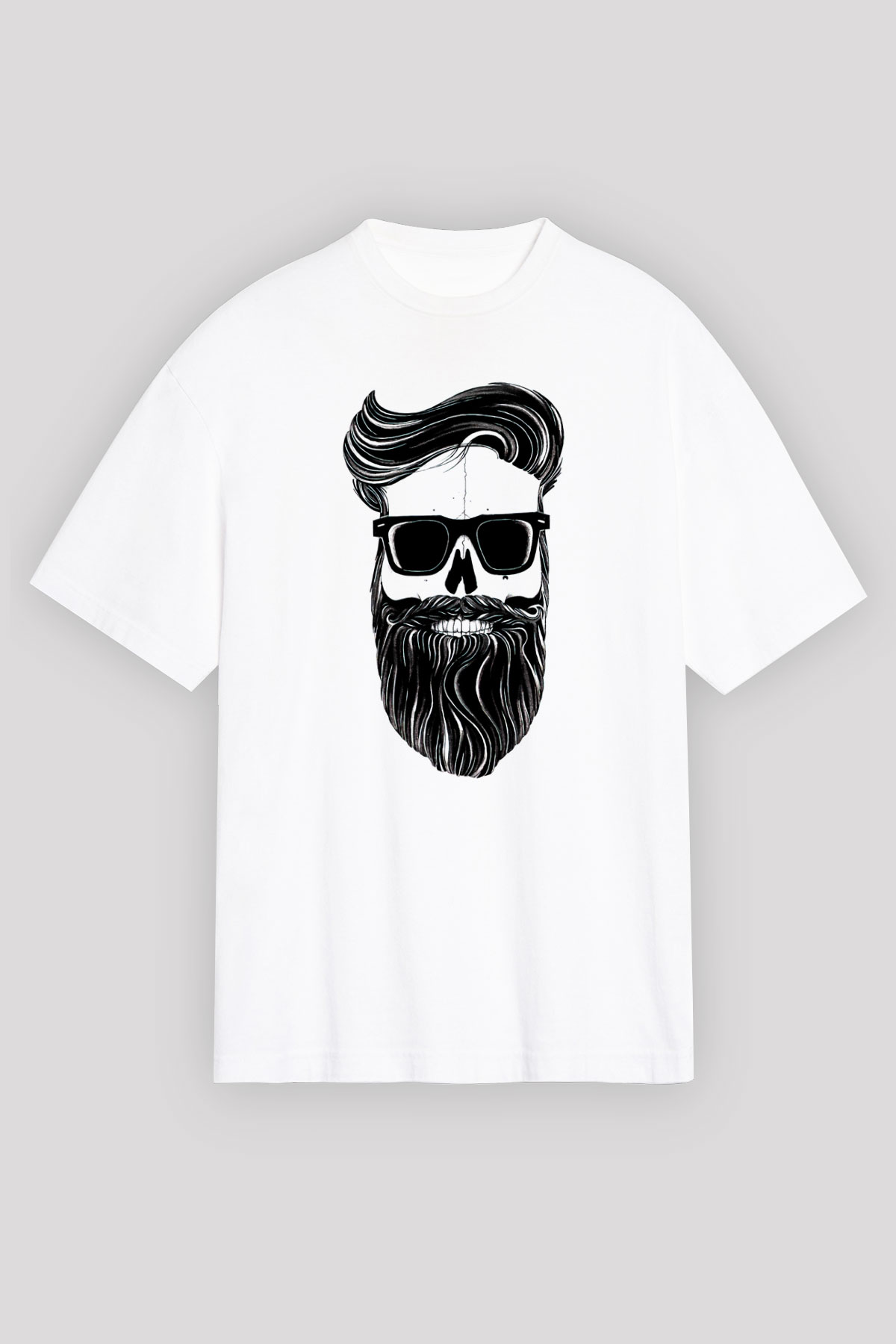 Berber Beyaz Unisex Oversize Tişört T-Shirt