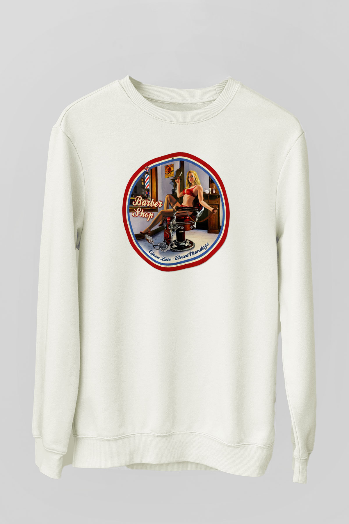 Berber Beyaz Unisex Sweatshirt