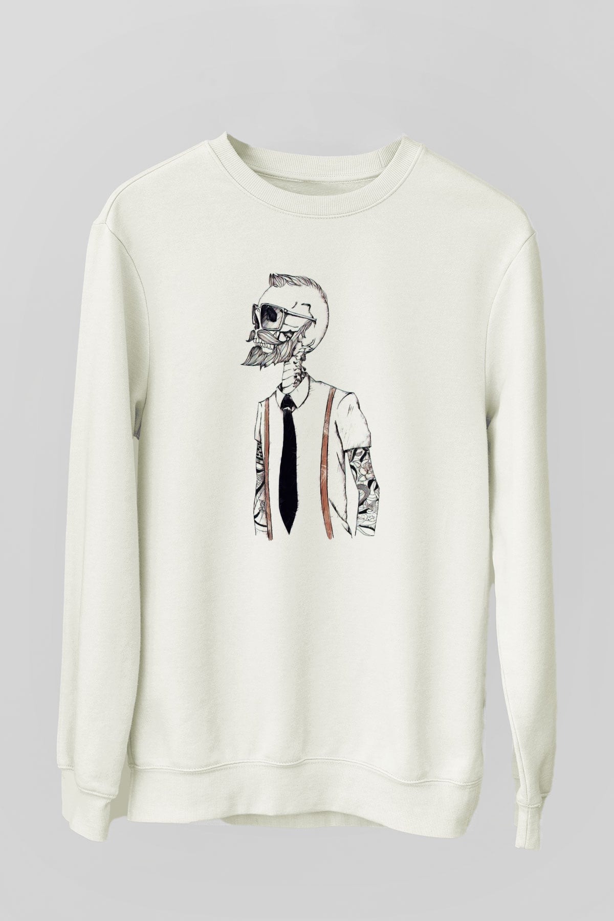 Berber Beyaz Unisex Sweatshirt