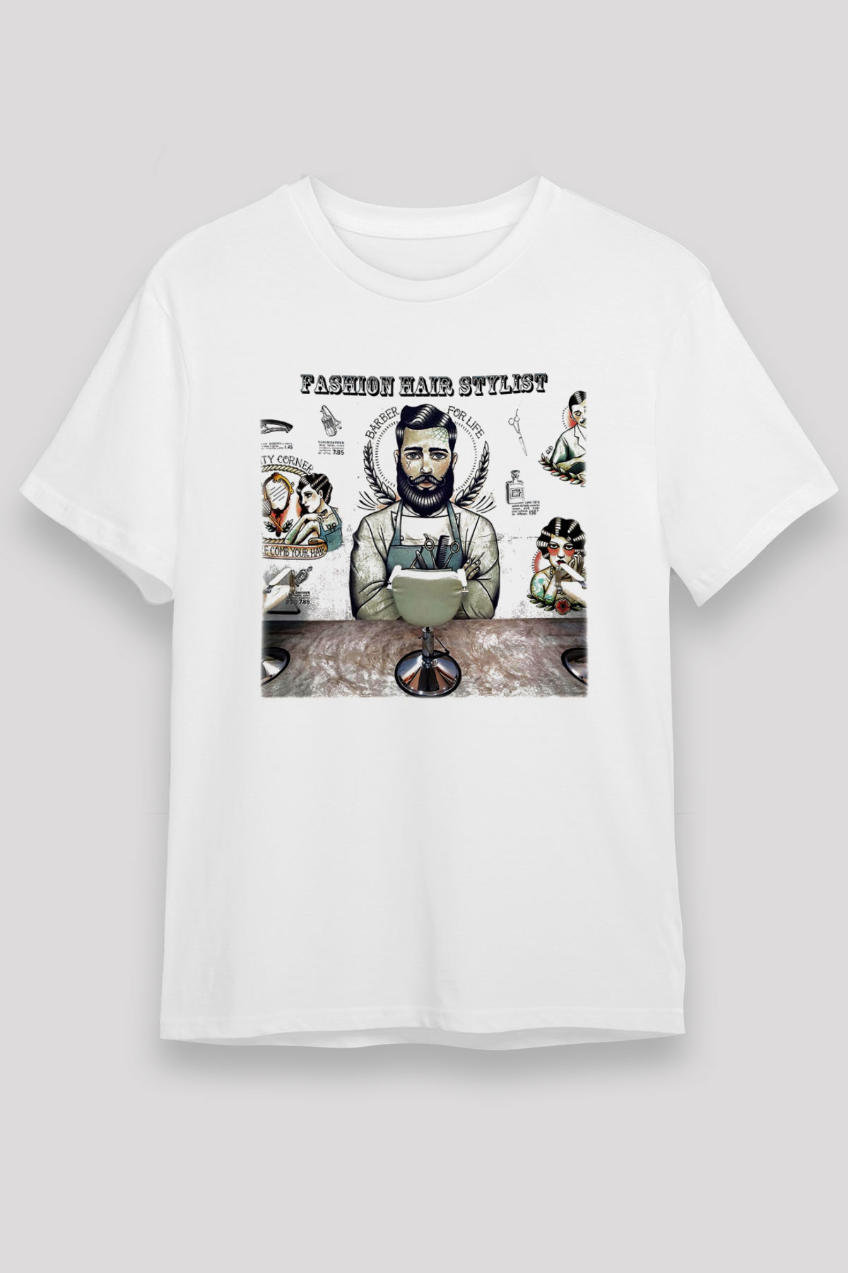 Berber Beyaz Unisex Tişört T-Shirt - TişörtFabrikası