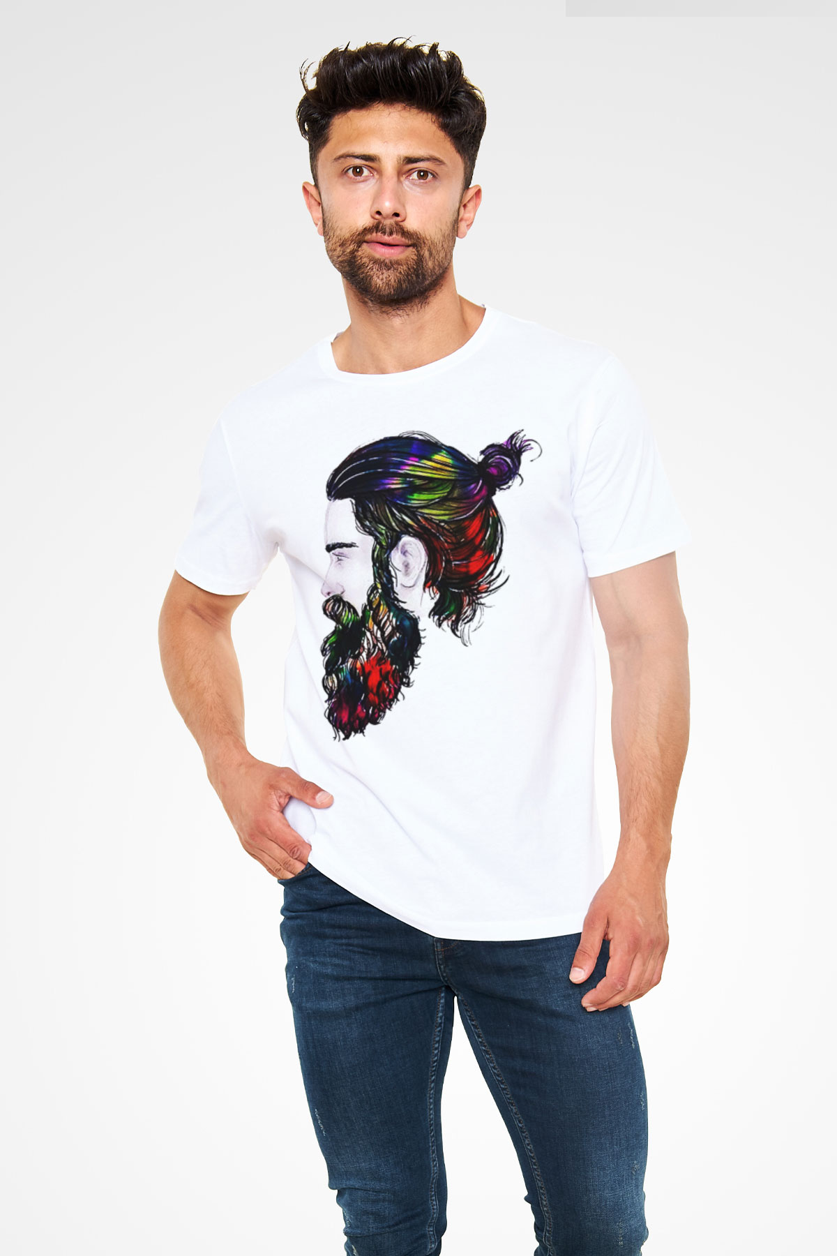 Berber Beyaz Unisex Tişört T-Shirt - TişörtFabrikası