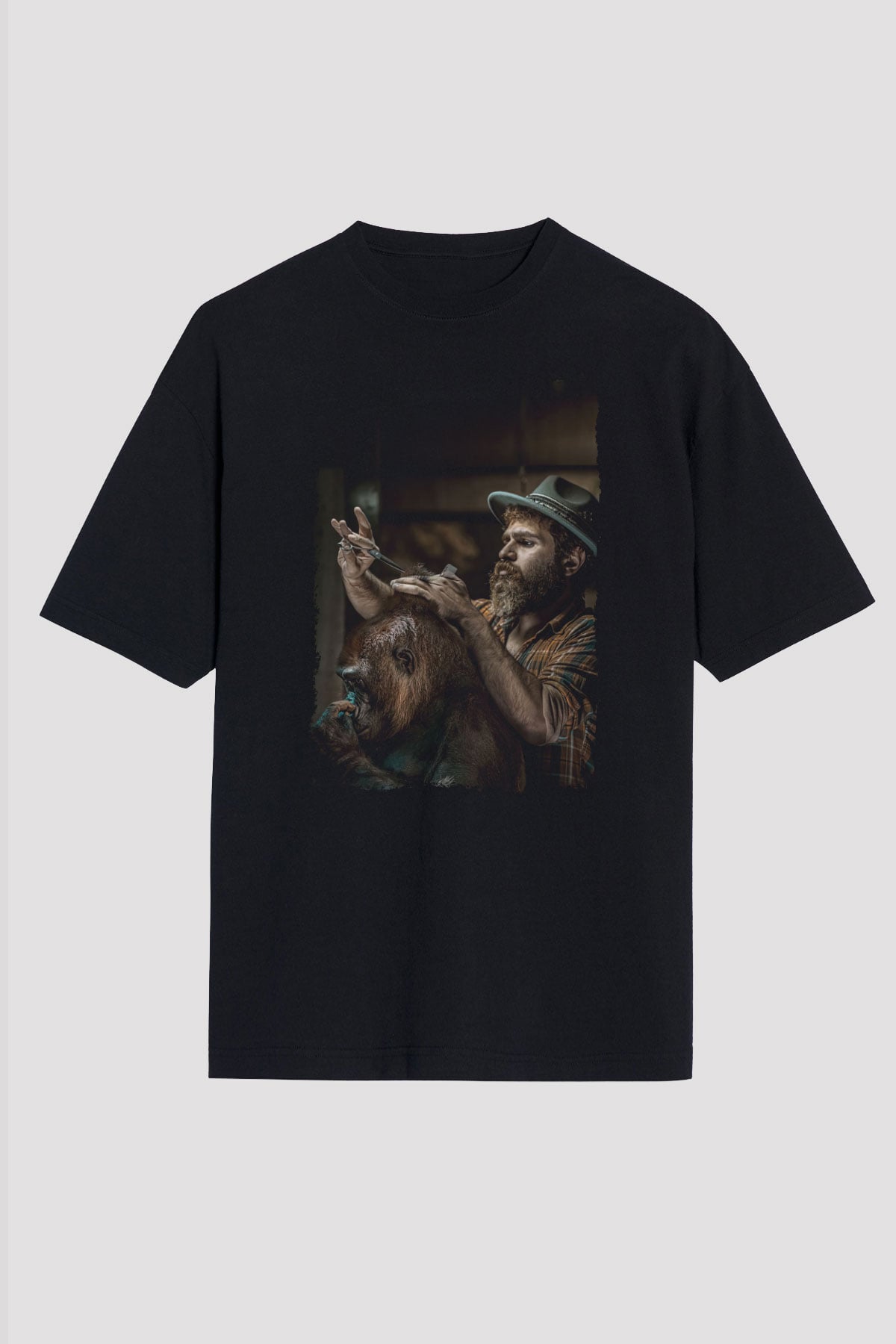 Berber Siyah Oversize Tişört Oversize T-shirt - TişörtFabrikası