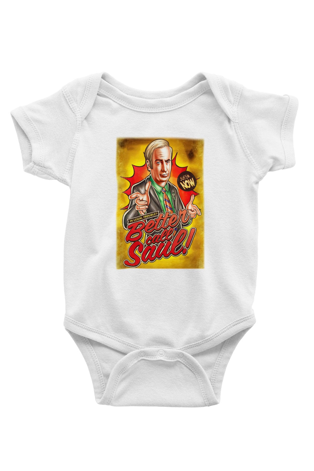 Better Call Saul Baskılı Beyaz Unisex Bebek Body - Zıbın
