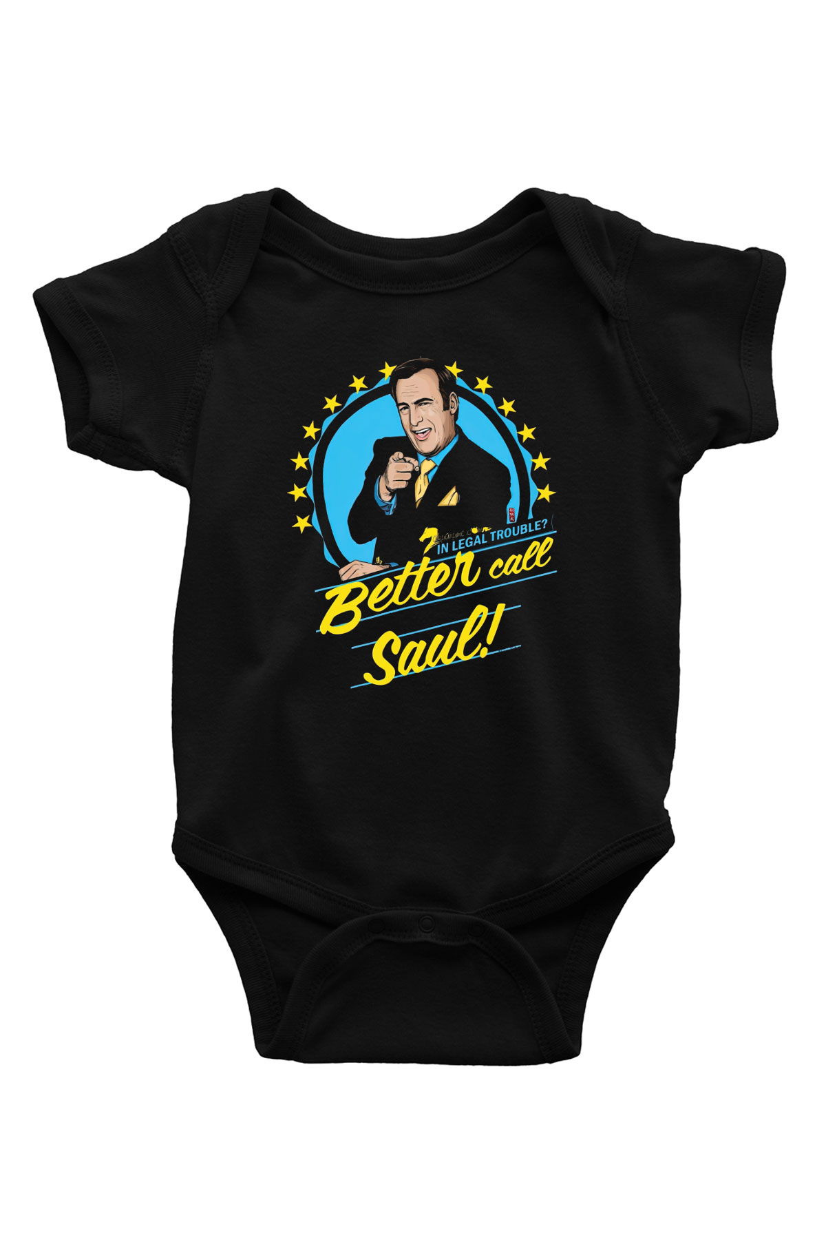 Better Call Saul Baskılı Siyah Bebek Body - Zıbın