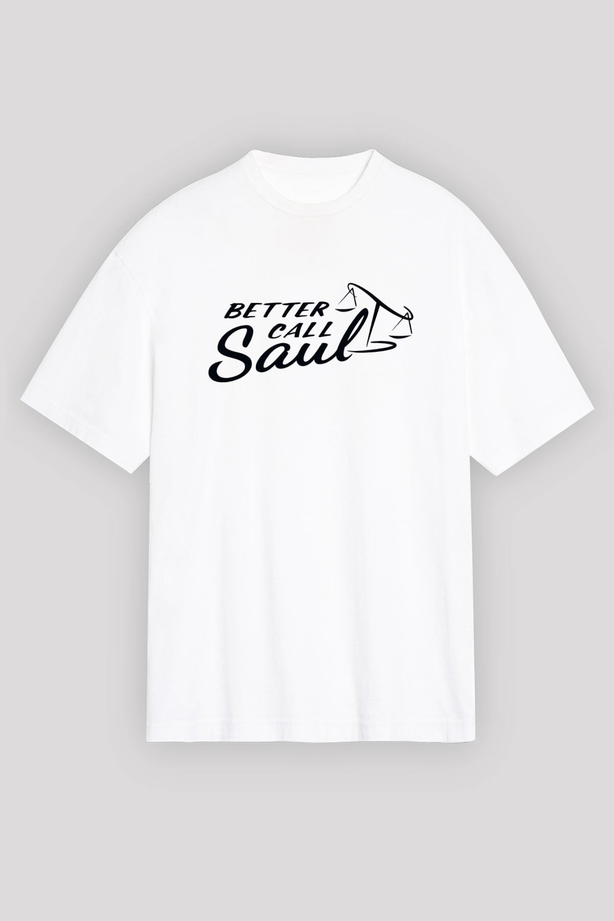 Better Call Saul Beyaz Unisex Oversize Tişört T-Shirt