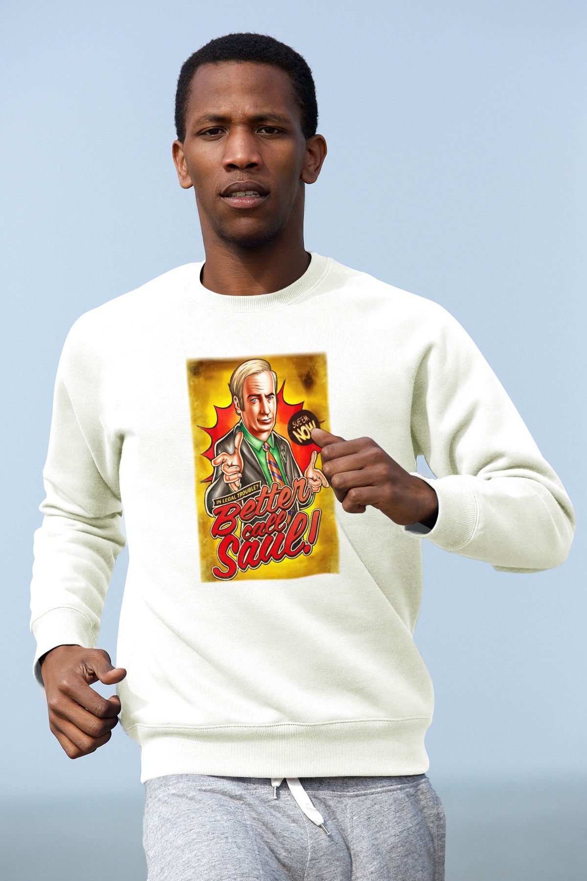 Better Call Saul Beyaz Unisex Sweatshirt