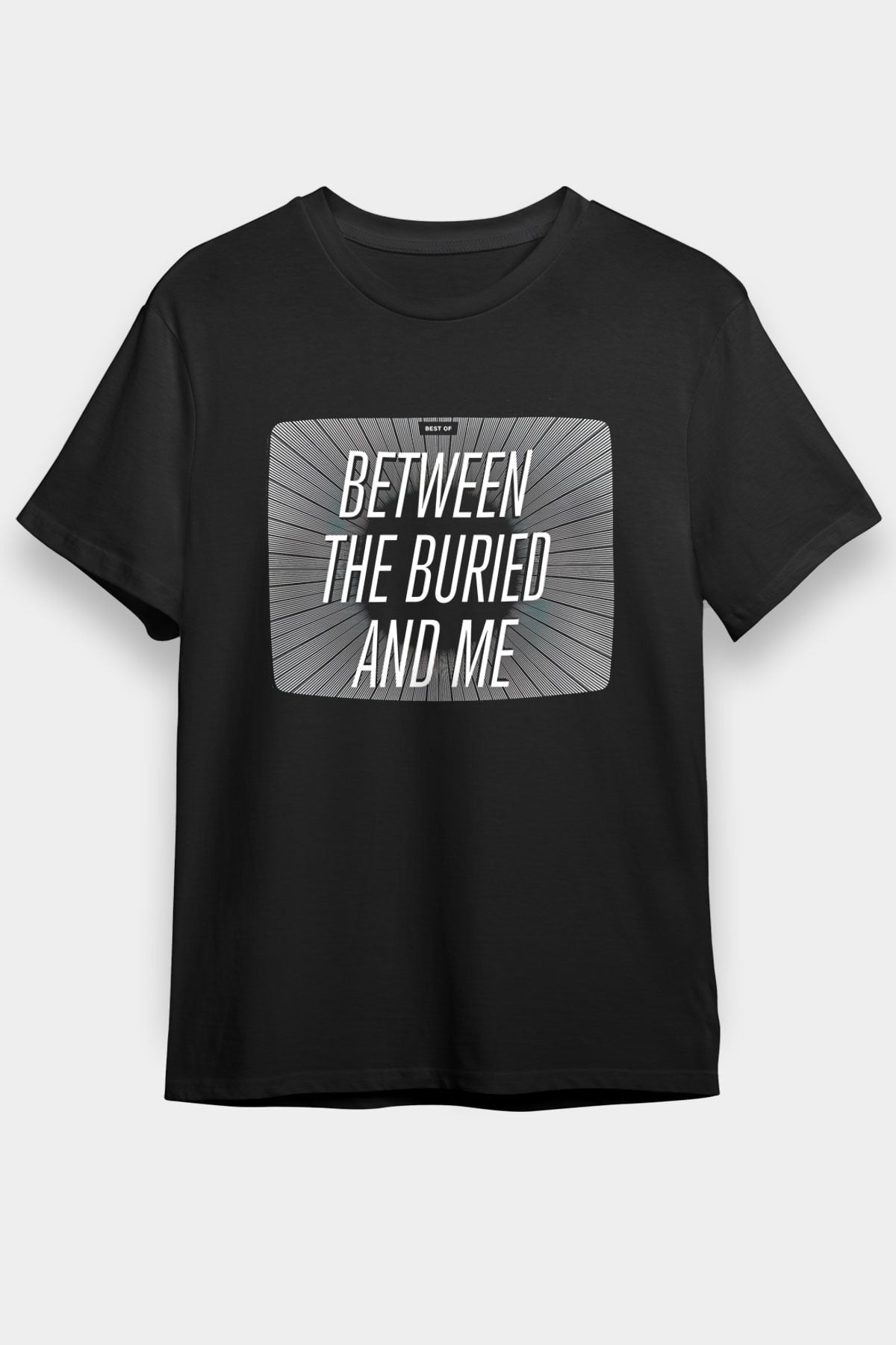 Between The Buried And Me Baskılı Unisex Siyah Tişört - Tshirt