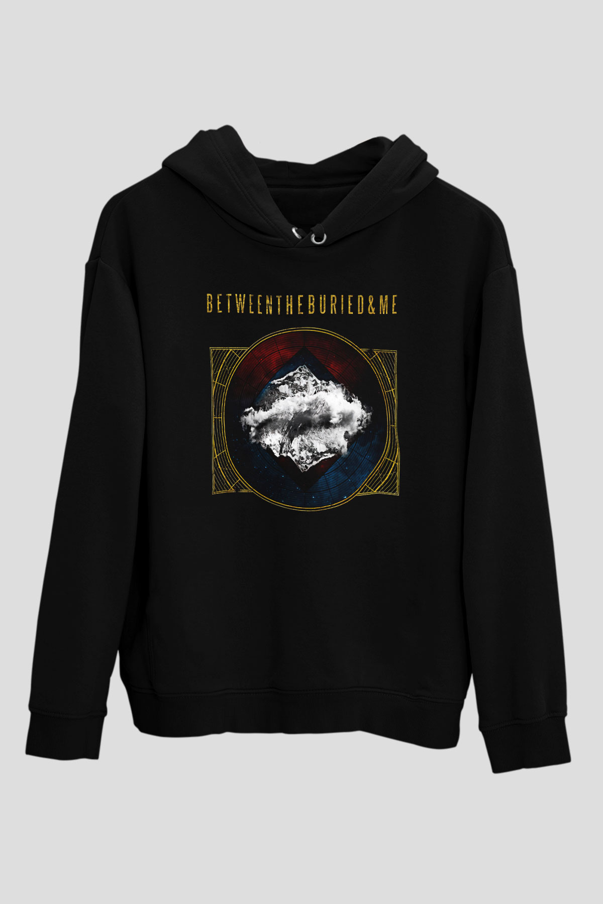 Between The Buried And Me Baskılı Unisex Siyah Kapüşonlu Sweatshirt
